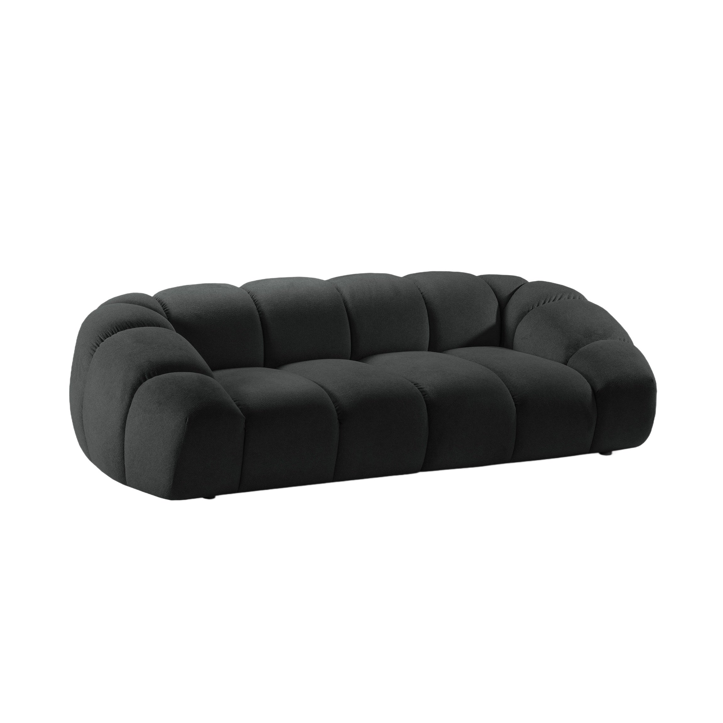 3-seater Sofa DIANA anthracite chenille