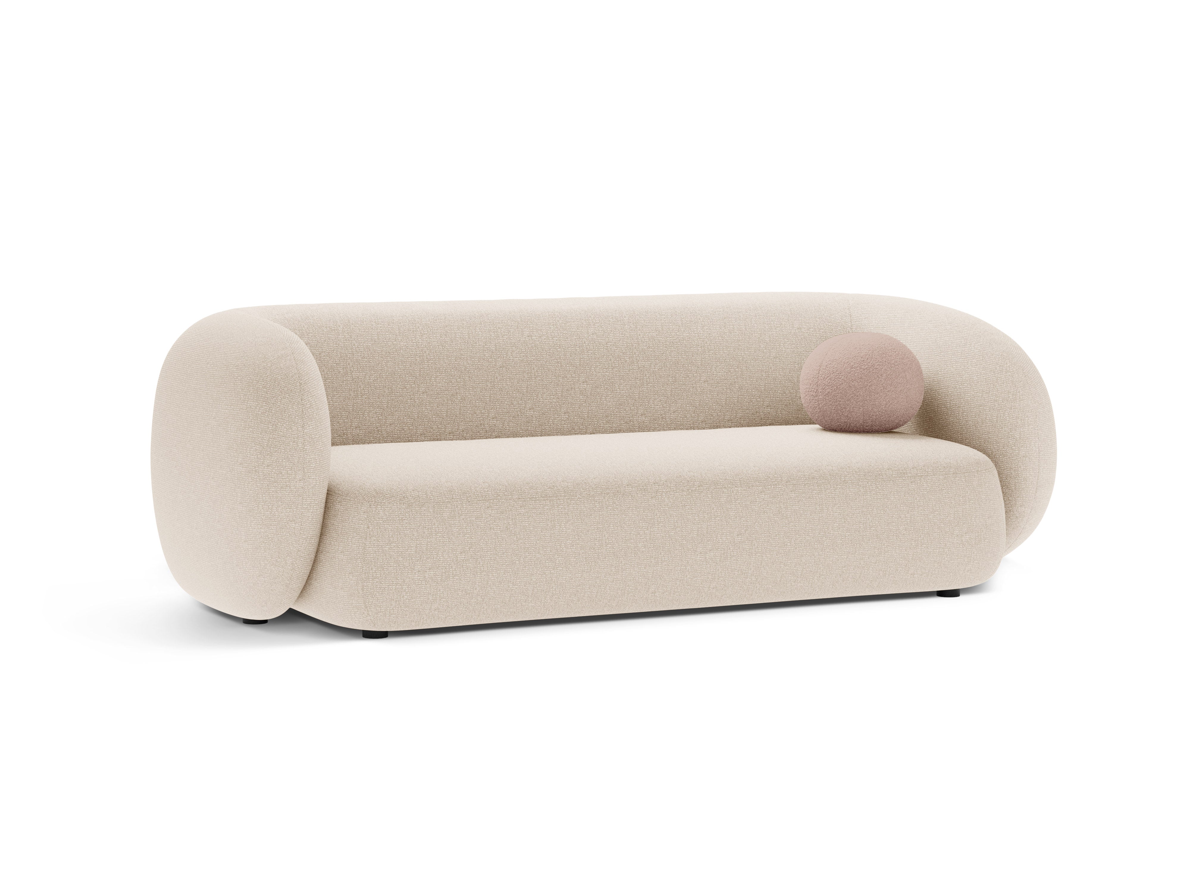 Sofa 3-Sitzer KATE hellbeige Melange