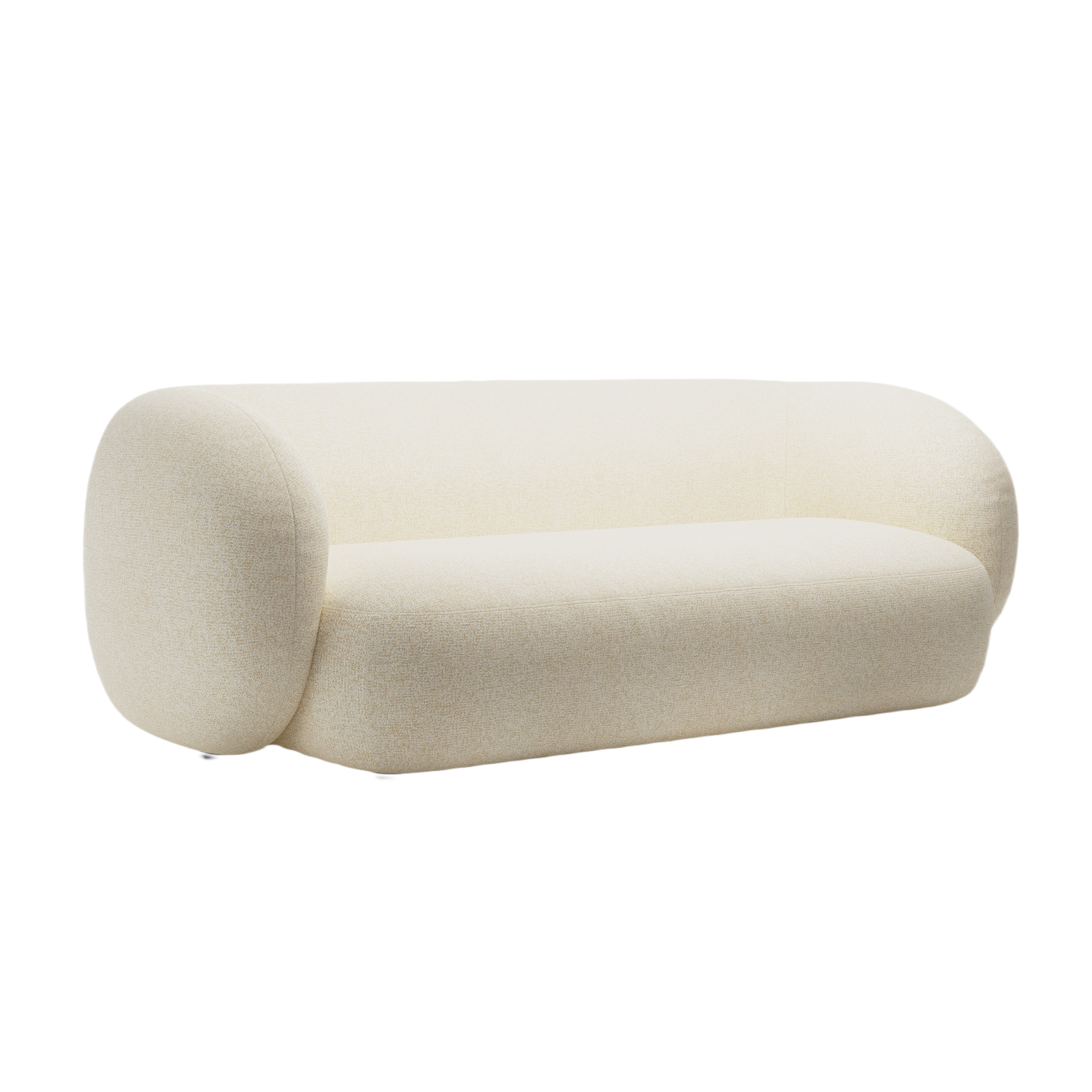 Sofa 3-Sitzer KATE hellbeige Melange