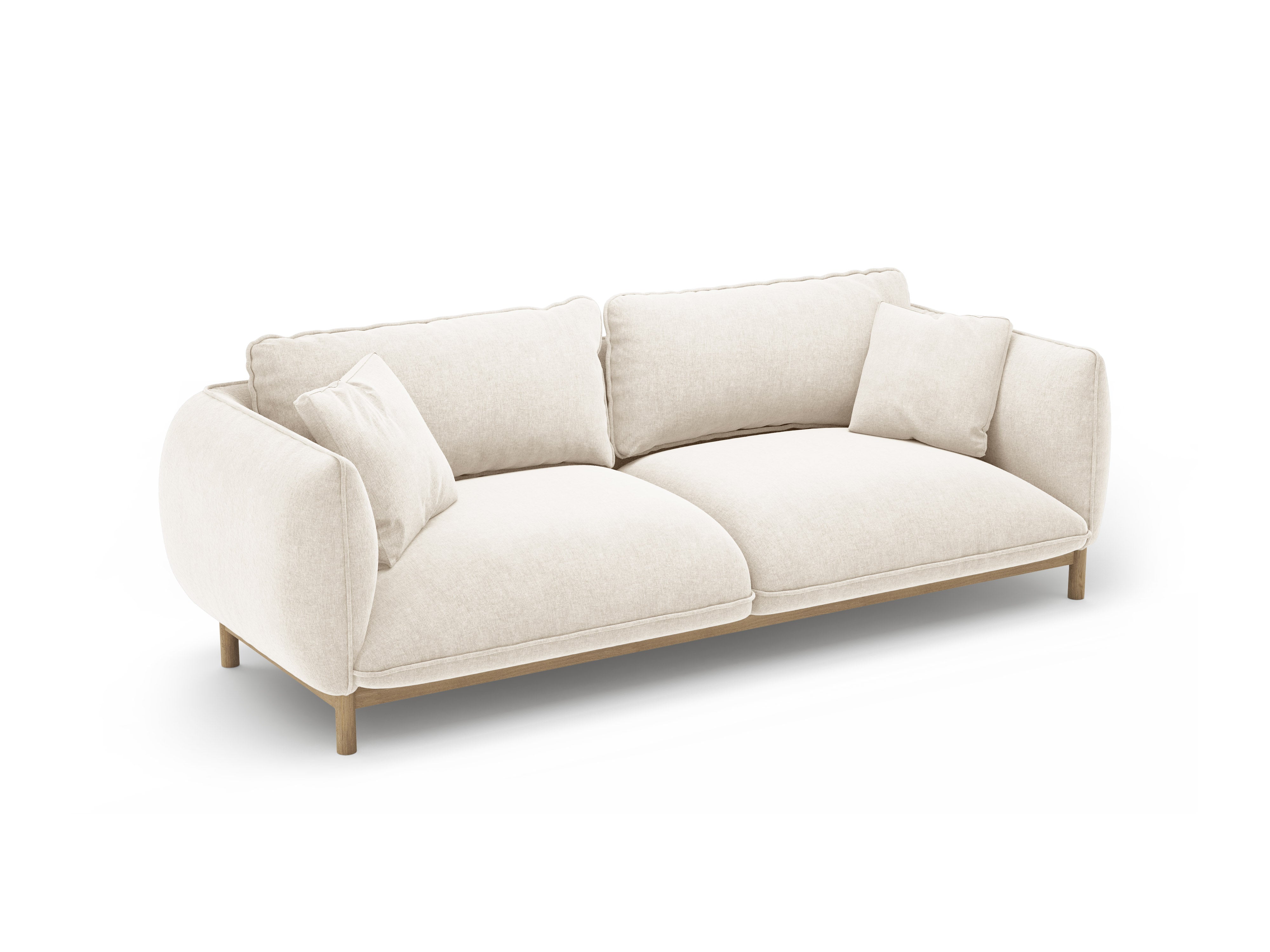 Sofa 3-Sitzer ADA Elfenbein Chenille
