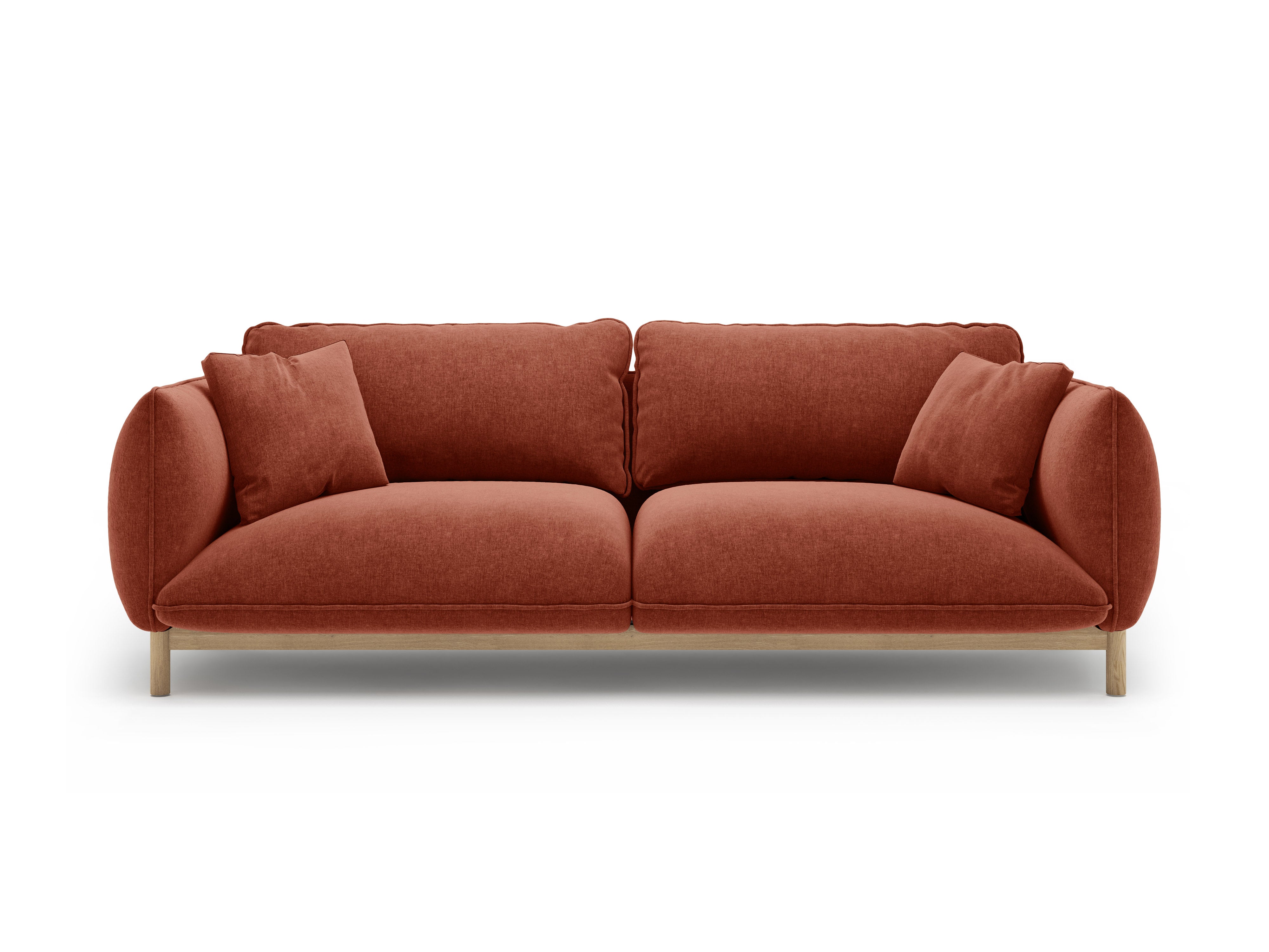 Sofa 3-sitzig ADA kastanienbraun Chenille