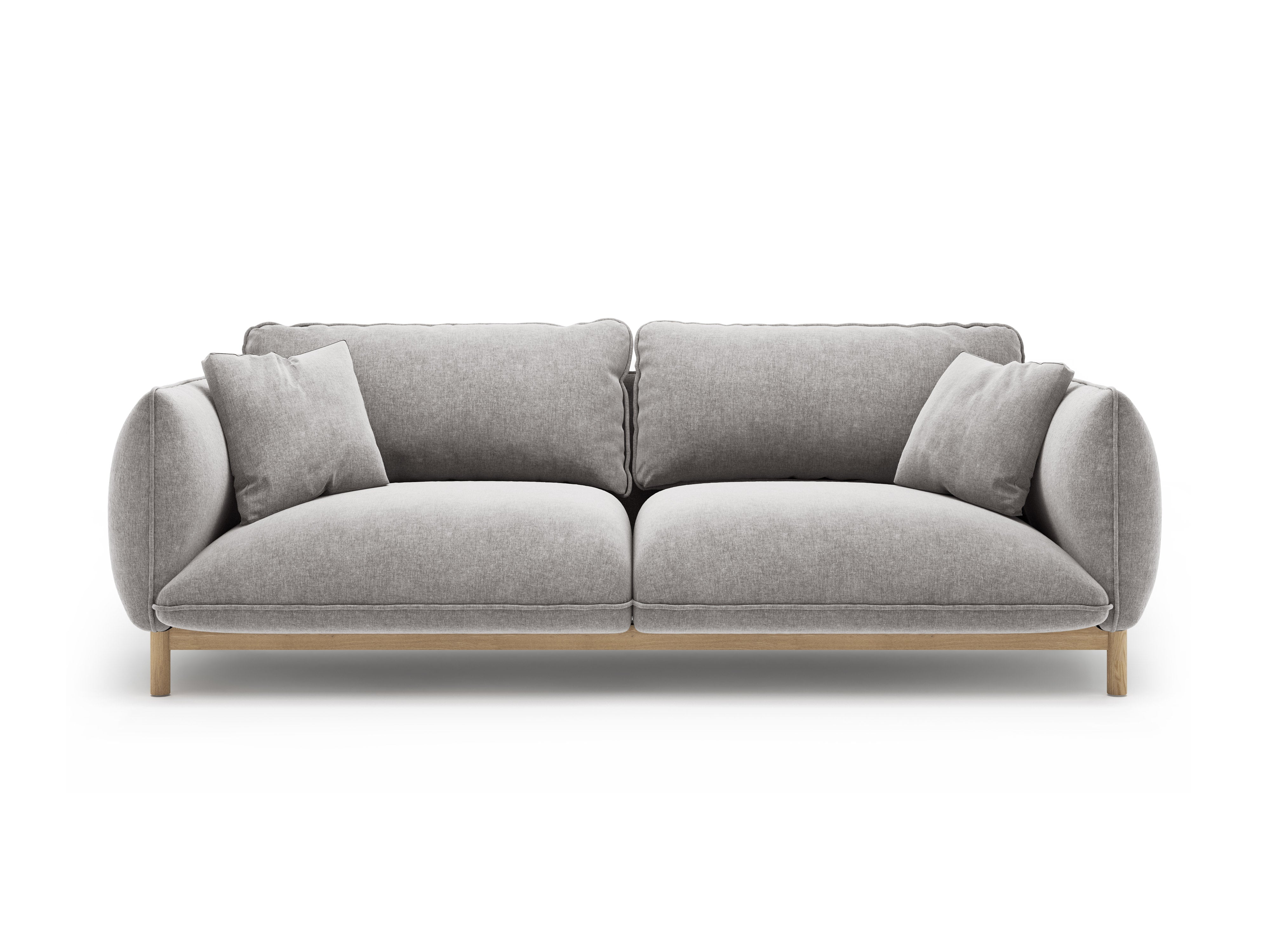 Sofa 3-zits ADA lichtgrijs chenille