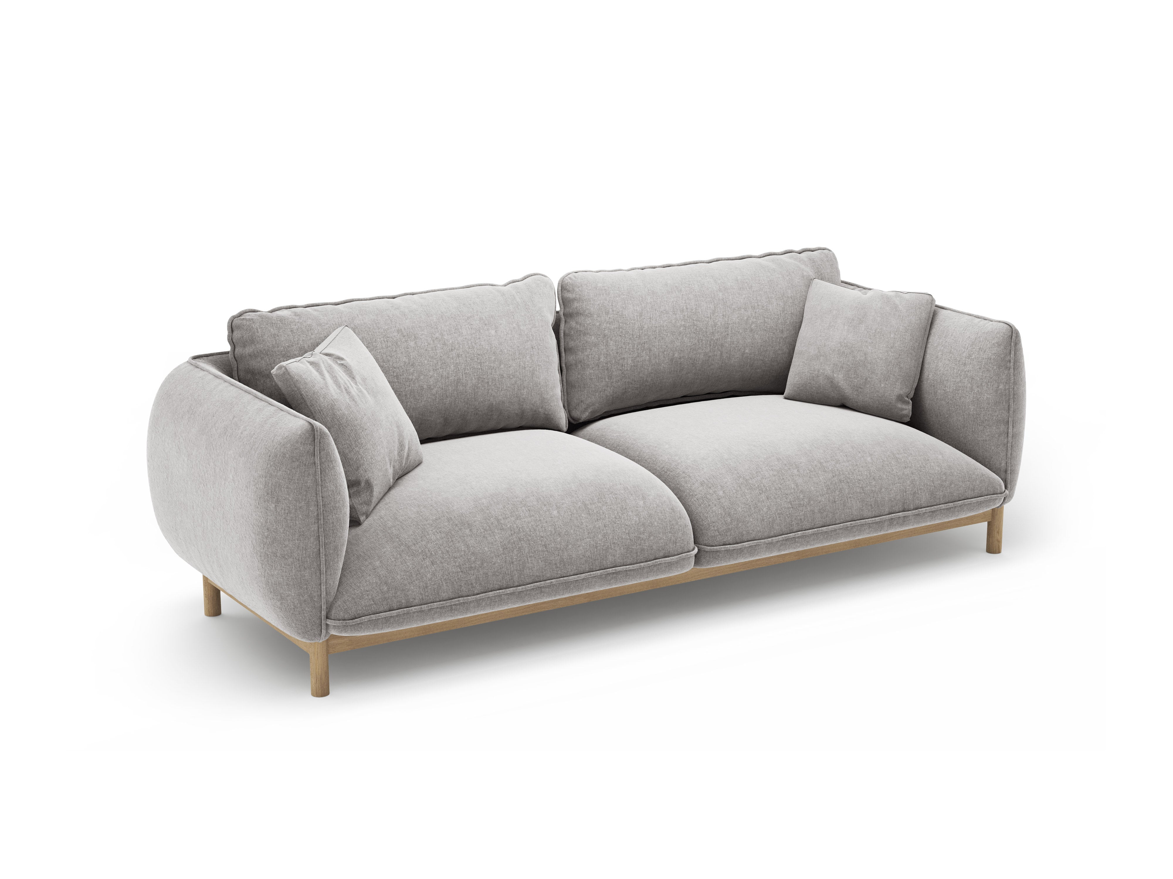 Sofa 3-zits ADA lichtgrijs chenille