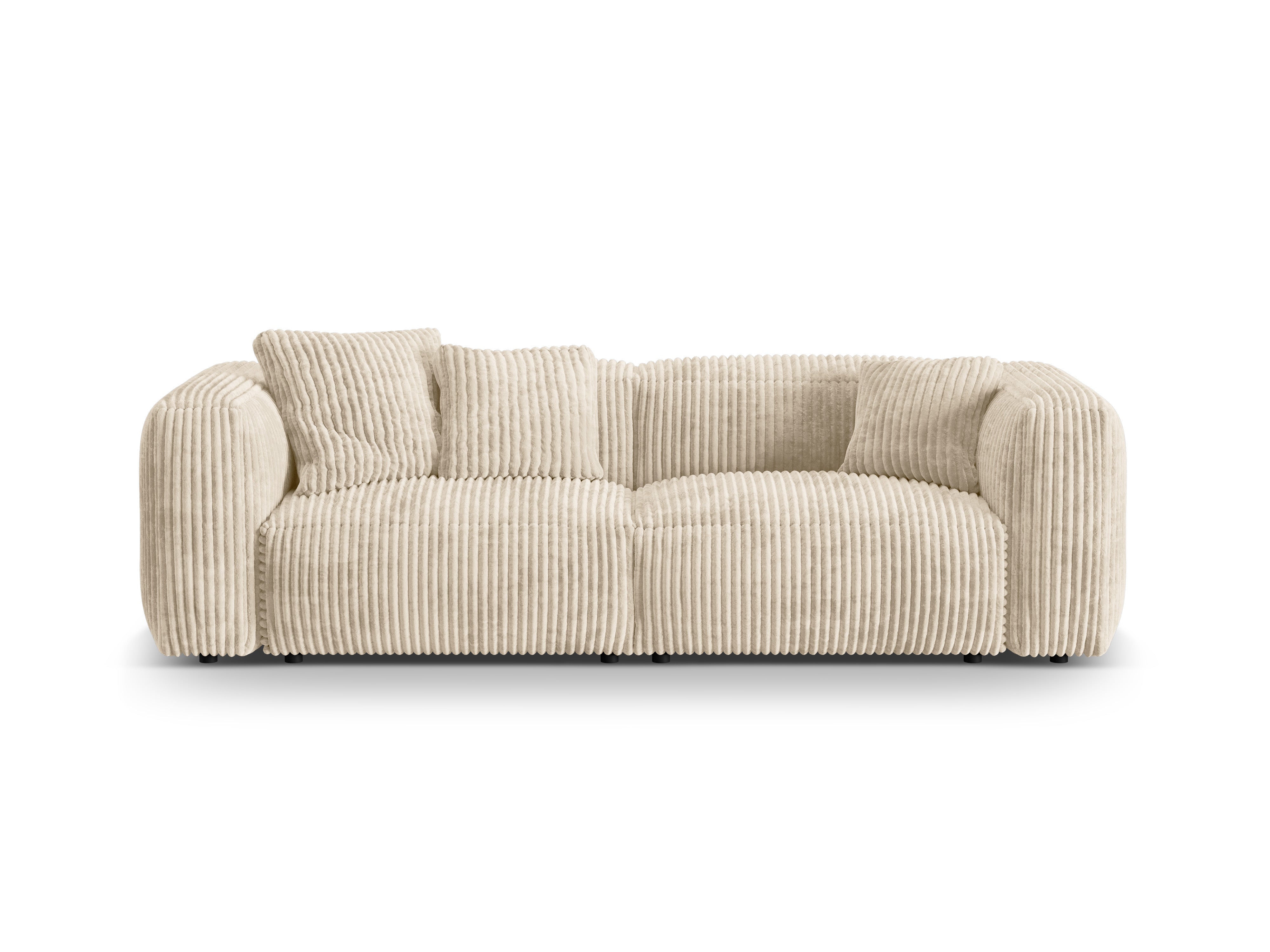 Martin 3-Personen-Sofa leichter Beige Cord