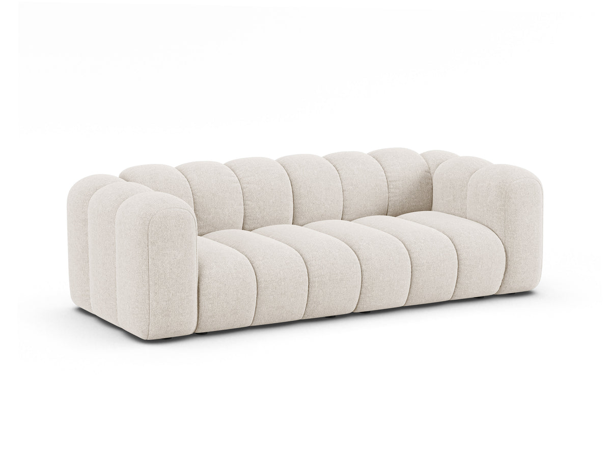 Sofa 3-osobowa LUPINE jasny beżowy szenil – Micadoni