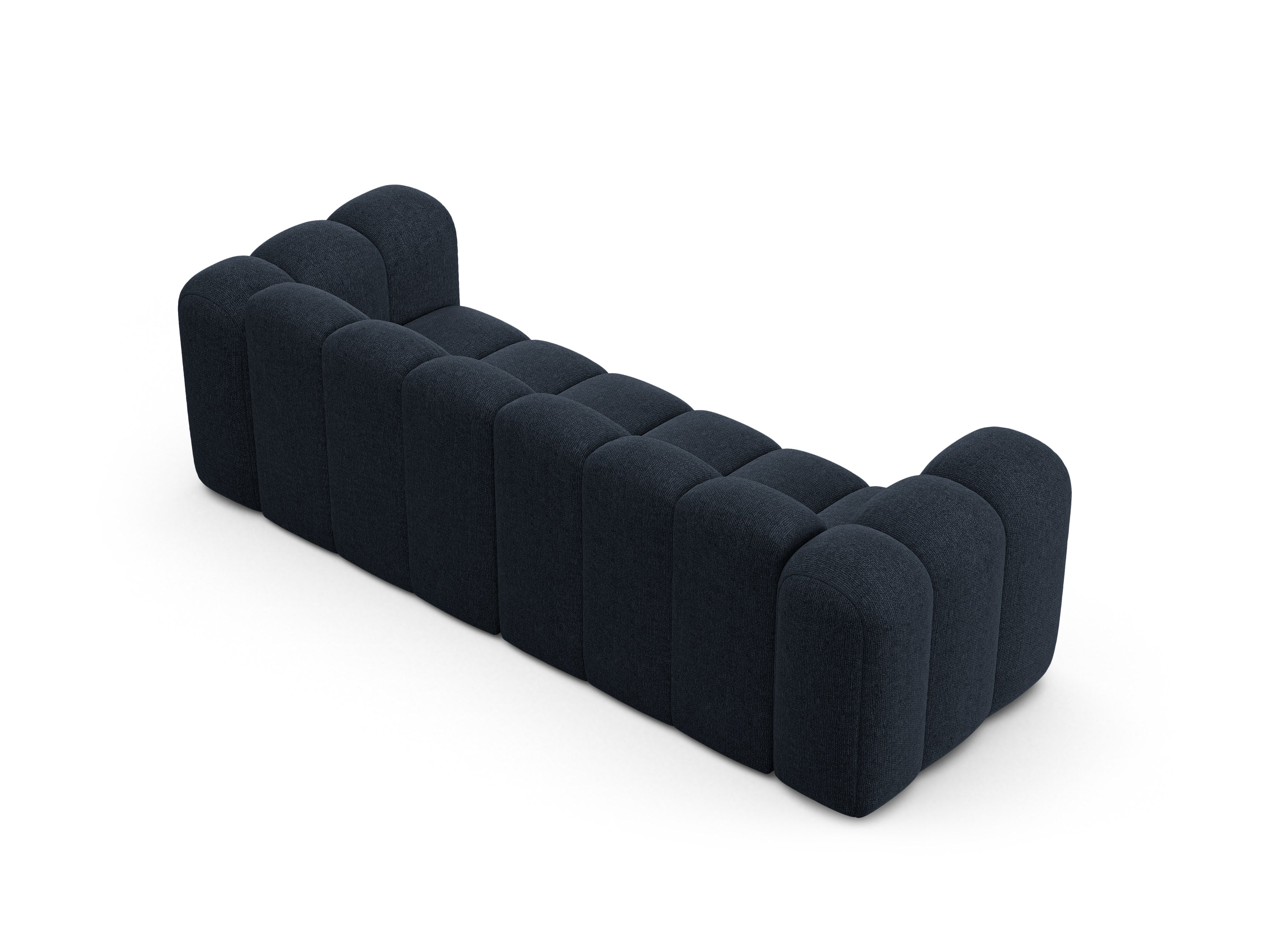 Sofa 3-zits LUPINE donkerblauw chenille