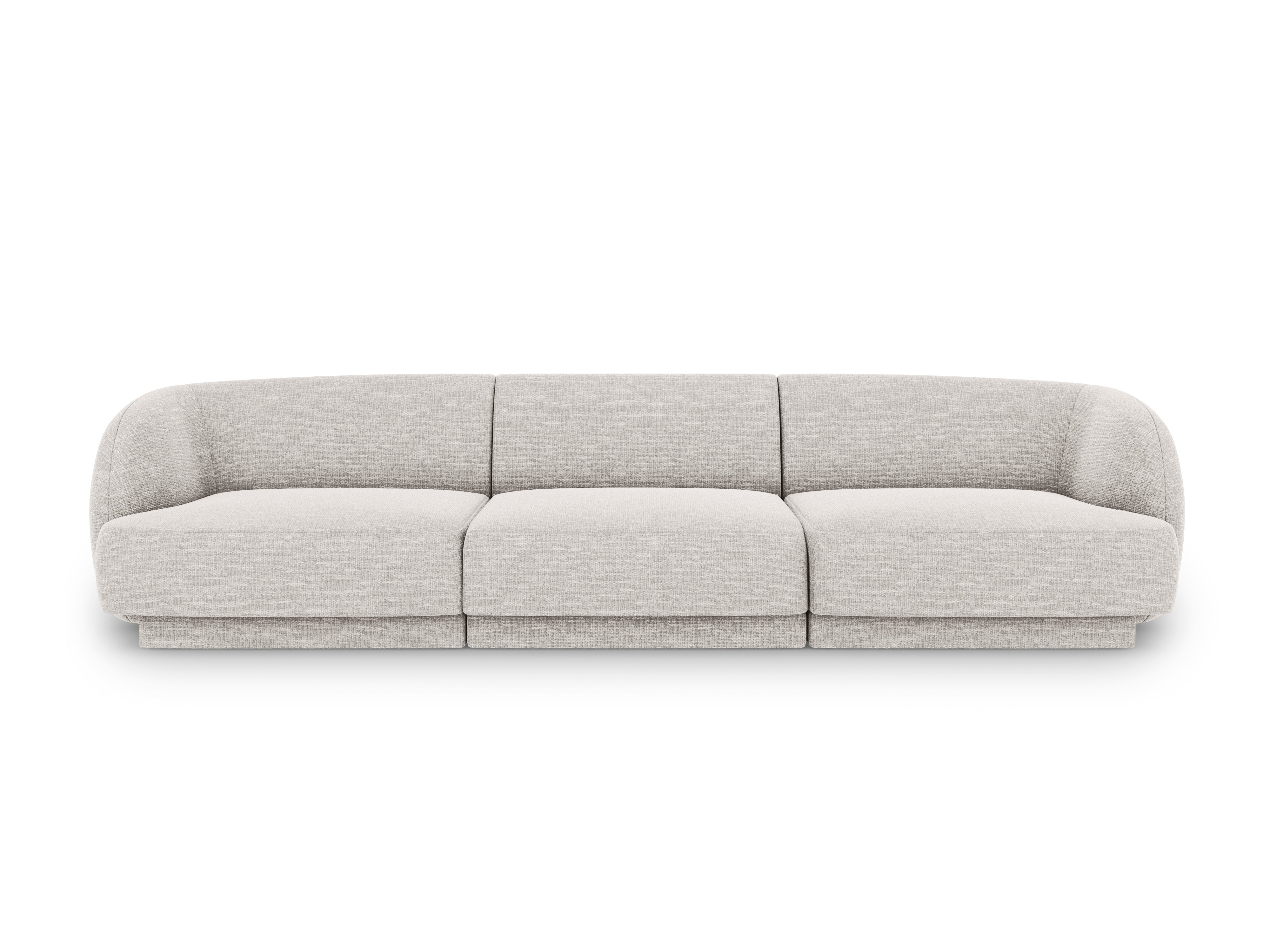 Sofa 3-sitzig MILEY graues Chenille