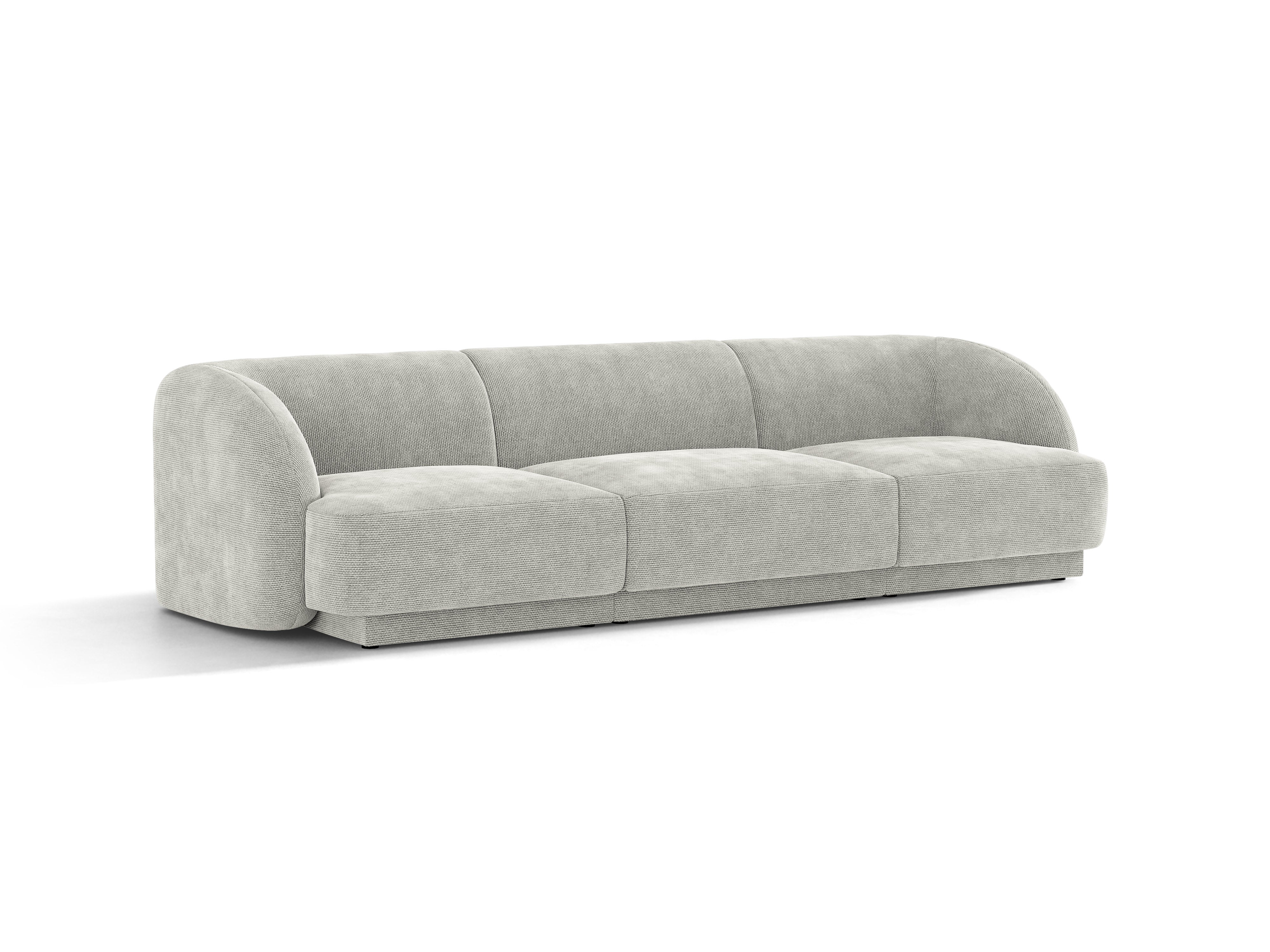 Sofa 3-osobowa MILEY szary szenil – Micadoni