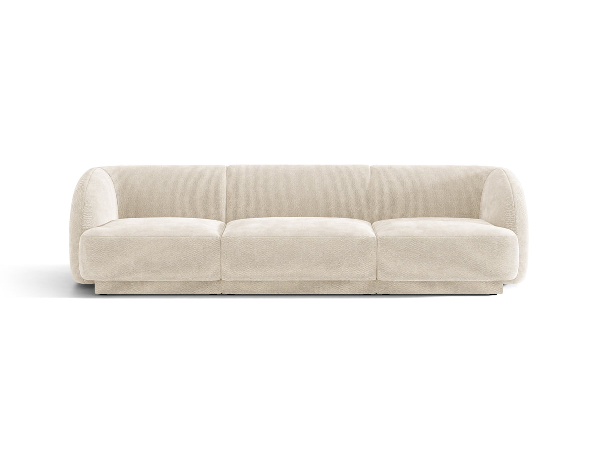 Sofa 3-osobowa MILEY kość słoniowa szenil do salonu
