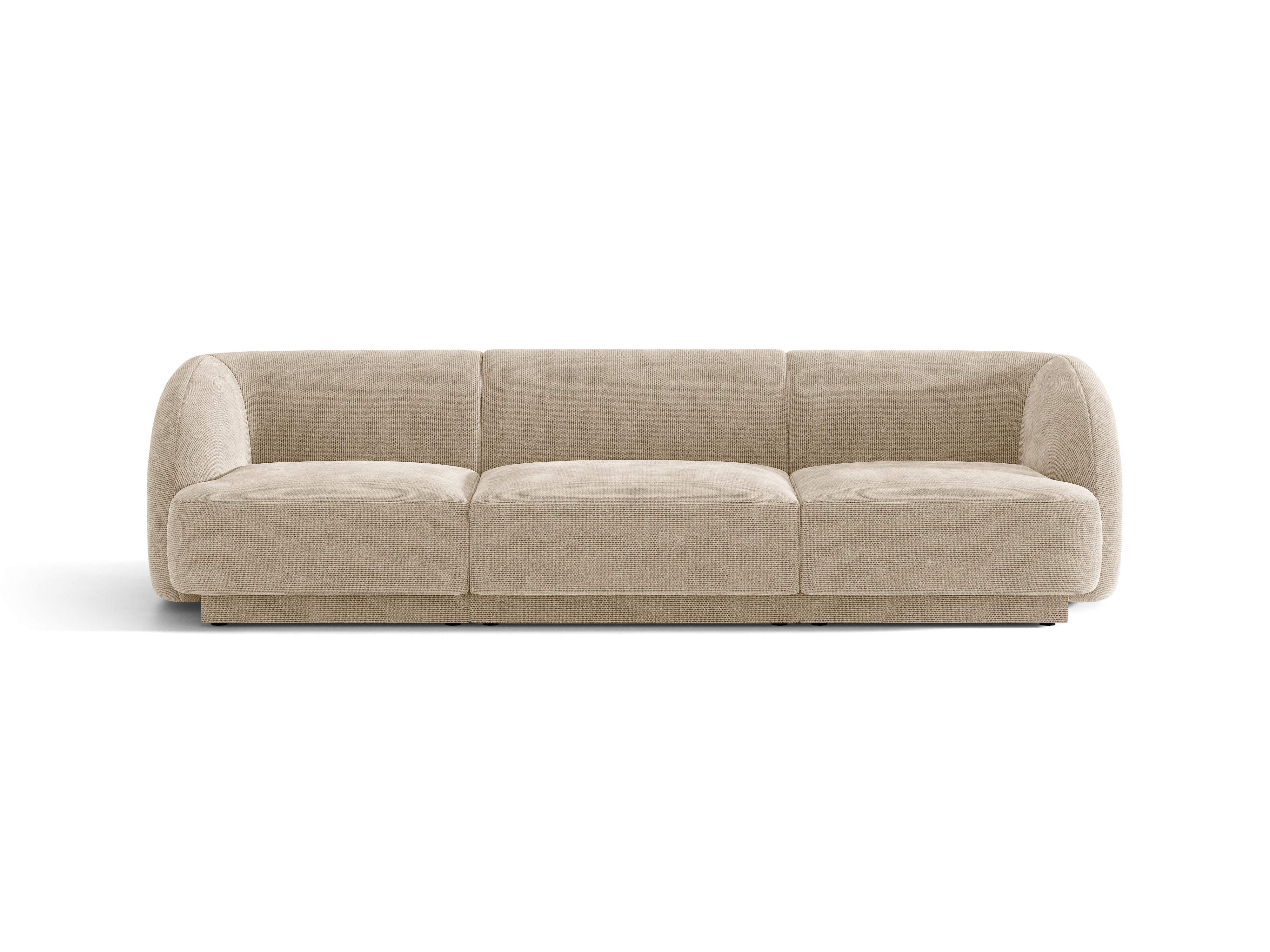 Sofa 3-osobowa MILEY beżowy szenil do salonu