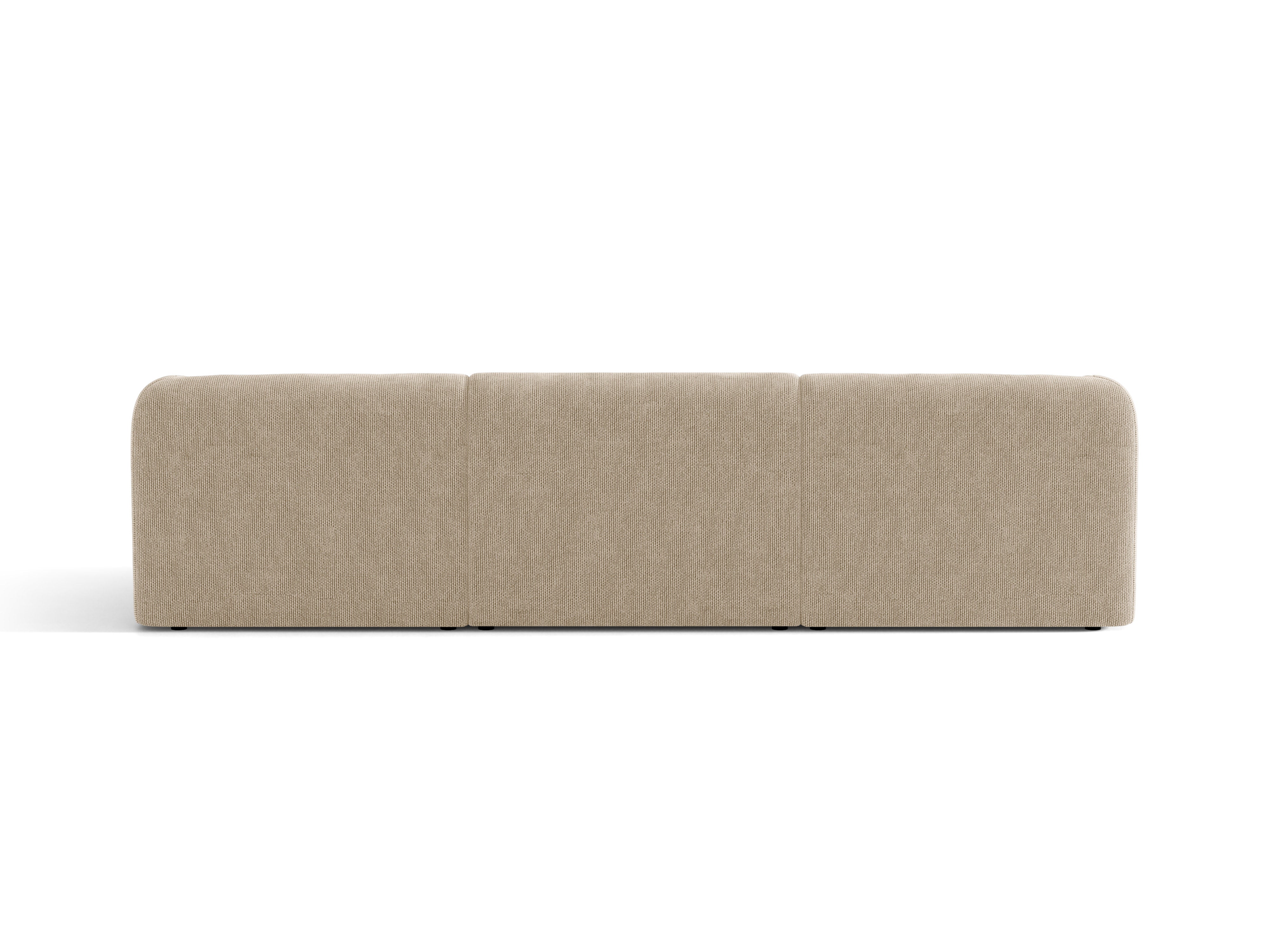 Sofa 3-osobowa MILEY beżowy szenil do salonu – Micadoni