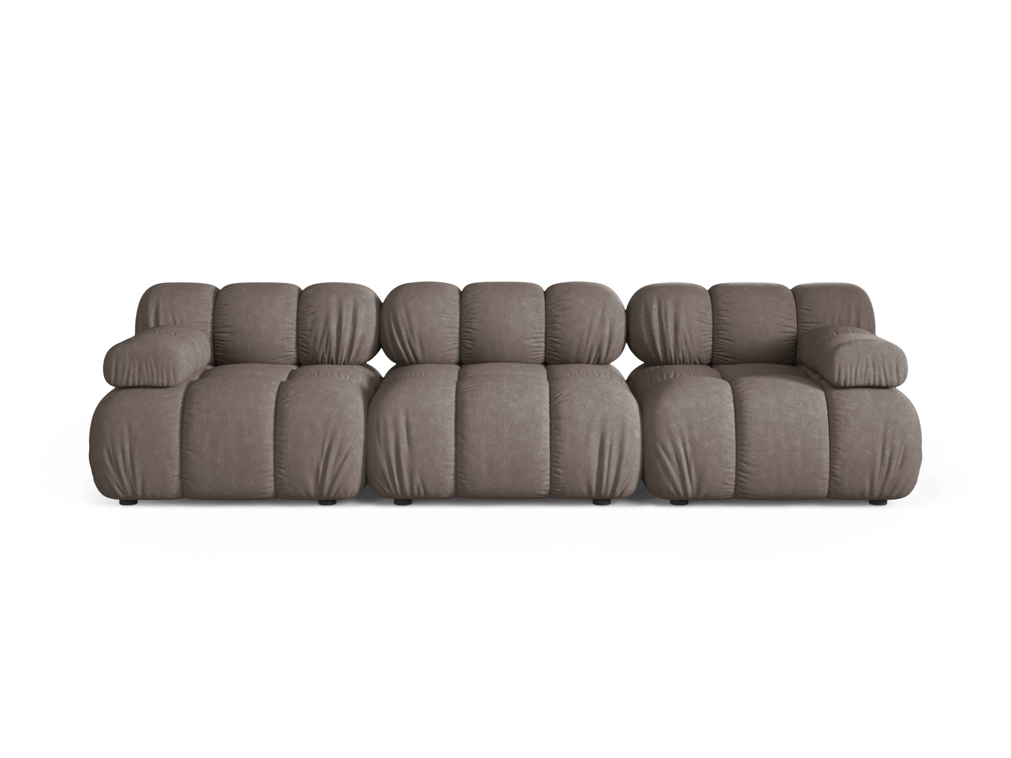 Modulaire 3-zitsbank BELLIS in donker cappuccino