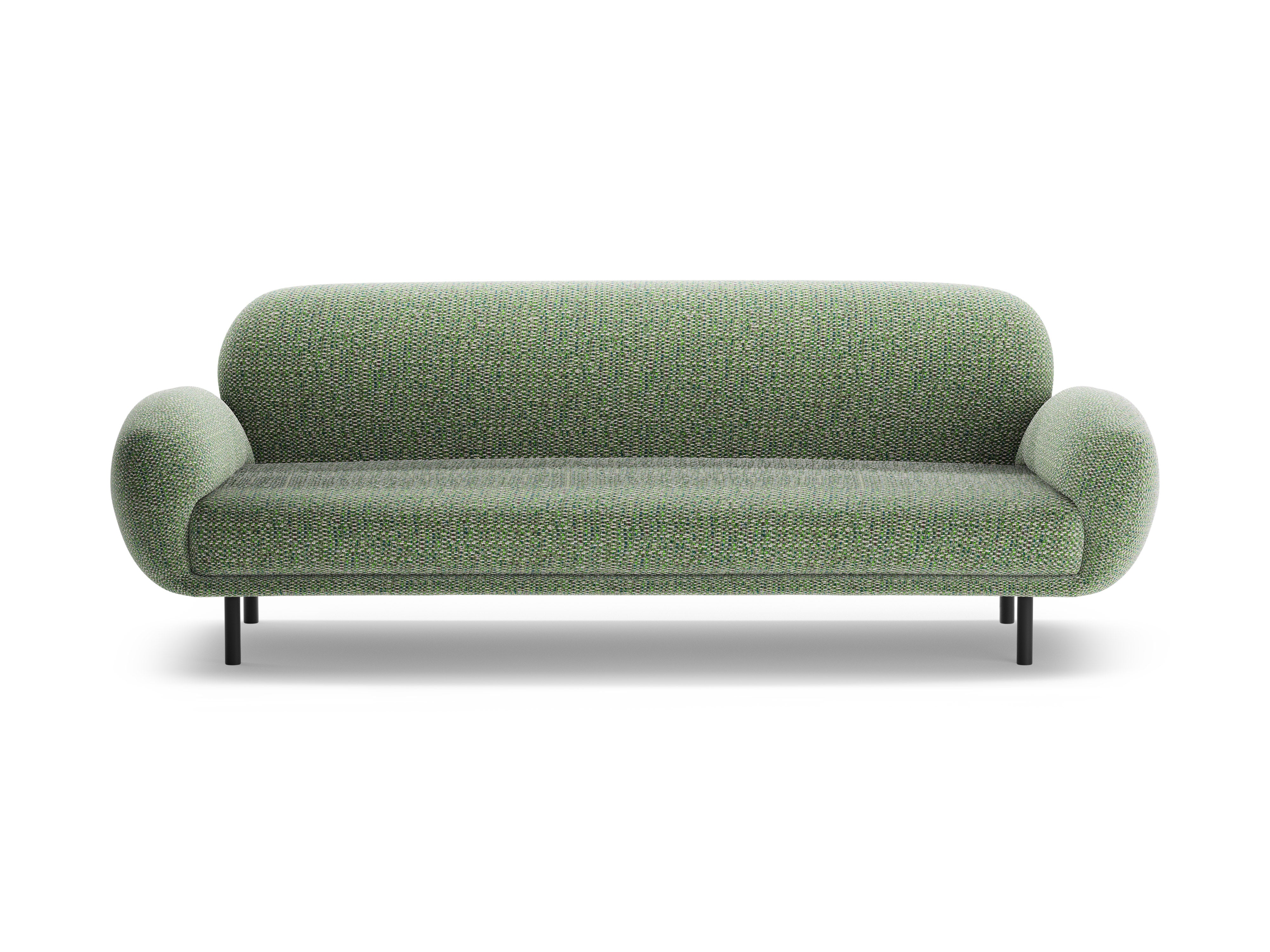3-seater Sofa POPPY green chenille