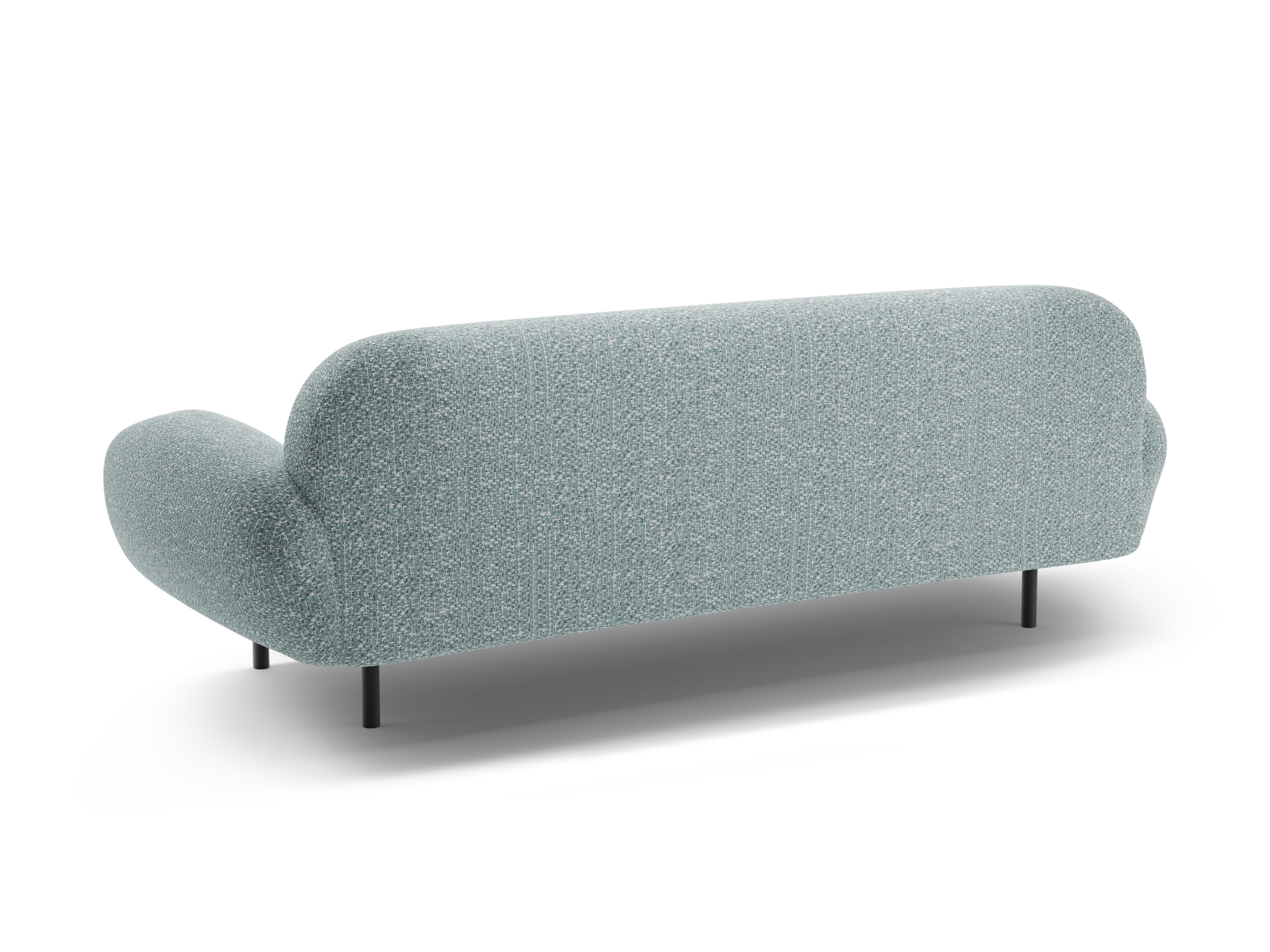 Sofa 3-zits POPPY gedempt blauw chenille