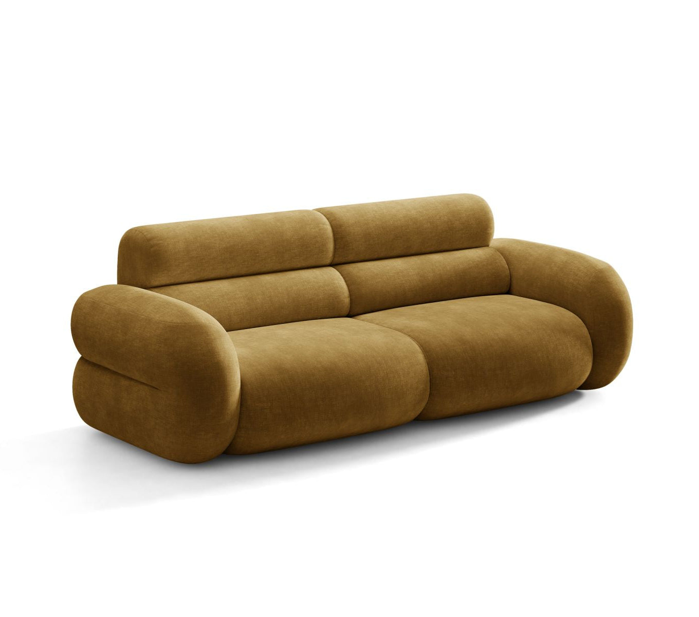 Sofa 3-zits NEO mosterdkleurig chenille