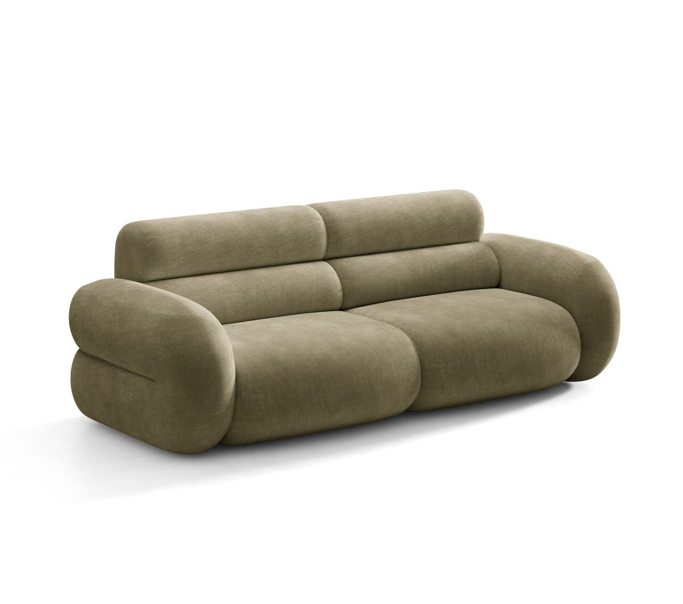 Sofa 3-zits NEO olijfgroen chenille