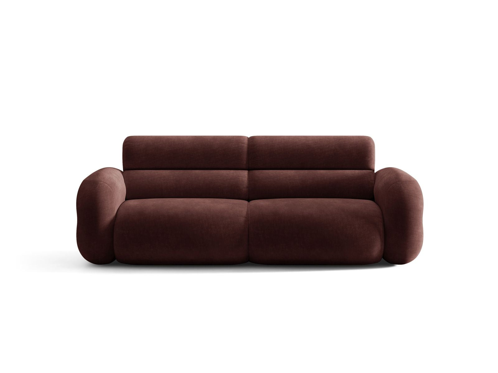 Sofa 3-zits NEO in kersenhouten chenille