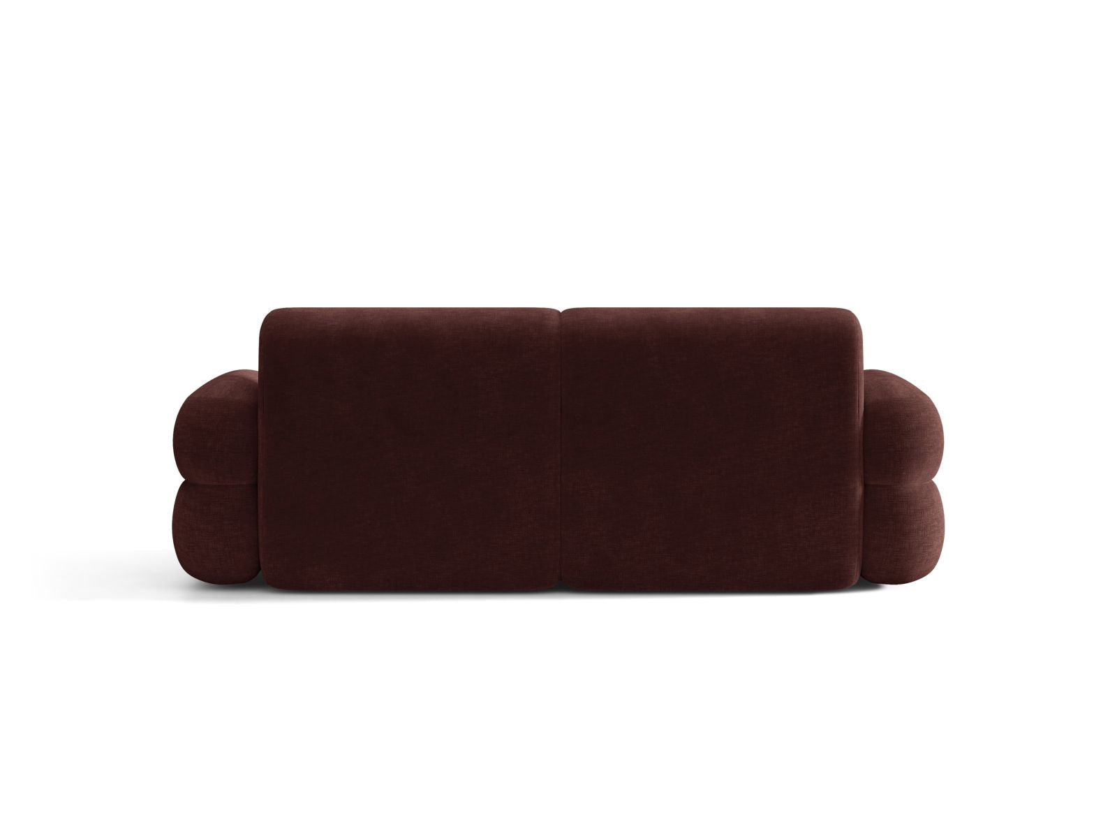 Sofa 3-zits NEO in kersenhouten chenille