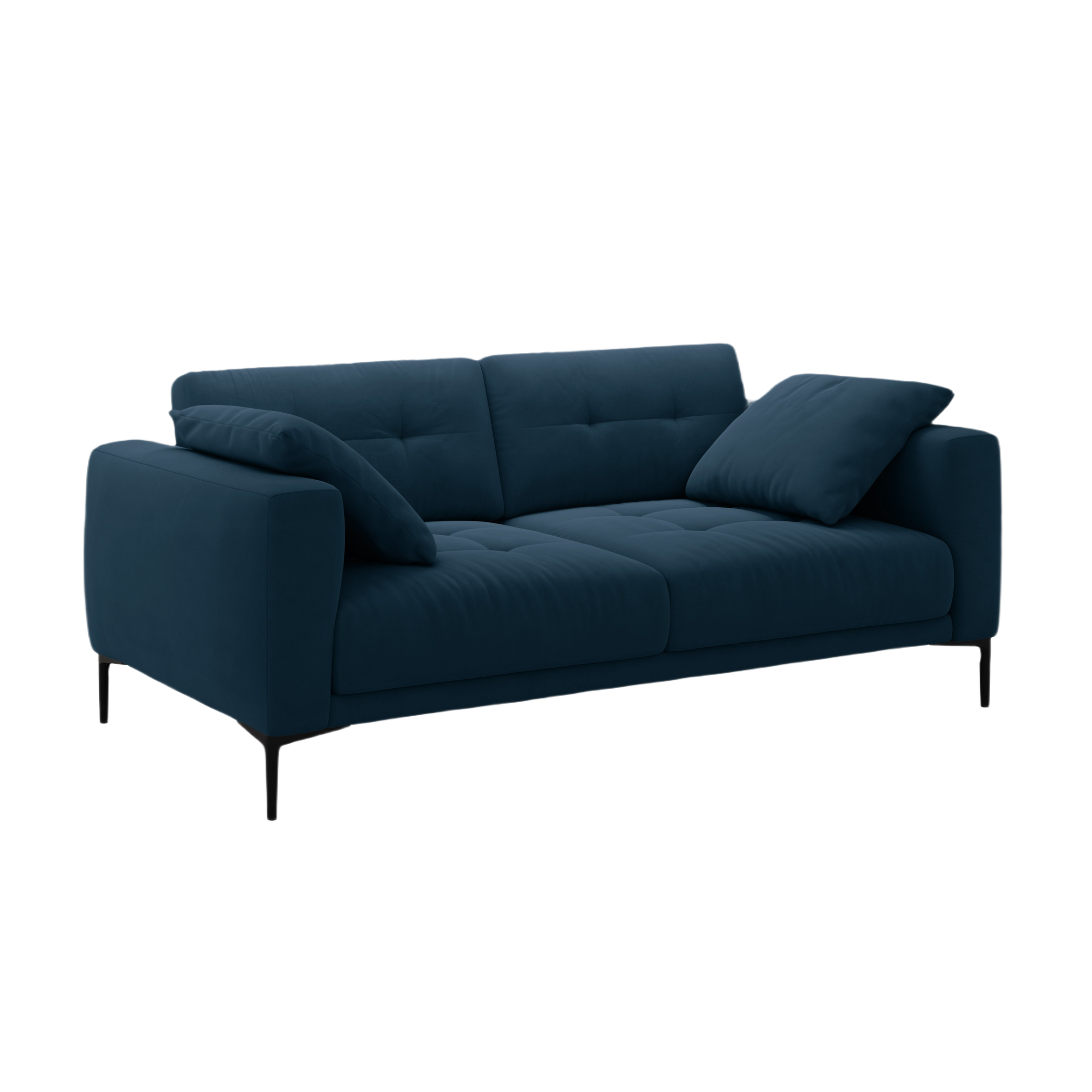 Sofa van fluweel 3-zits BEMY koninklijk blauw