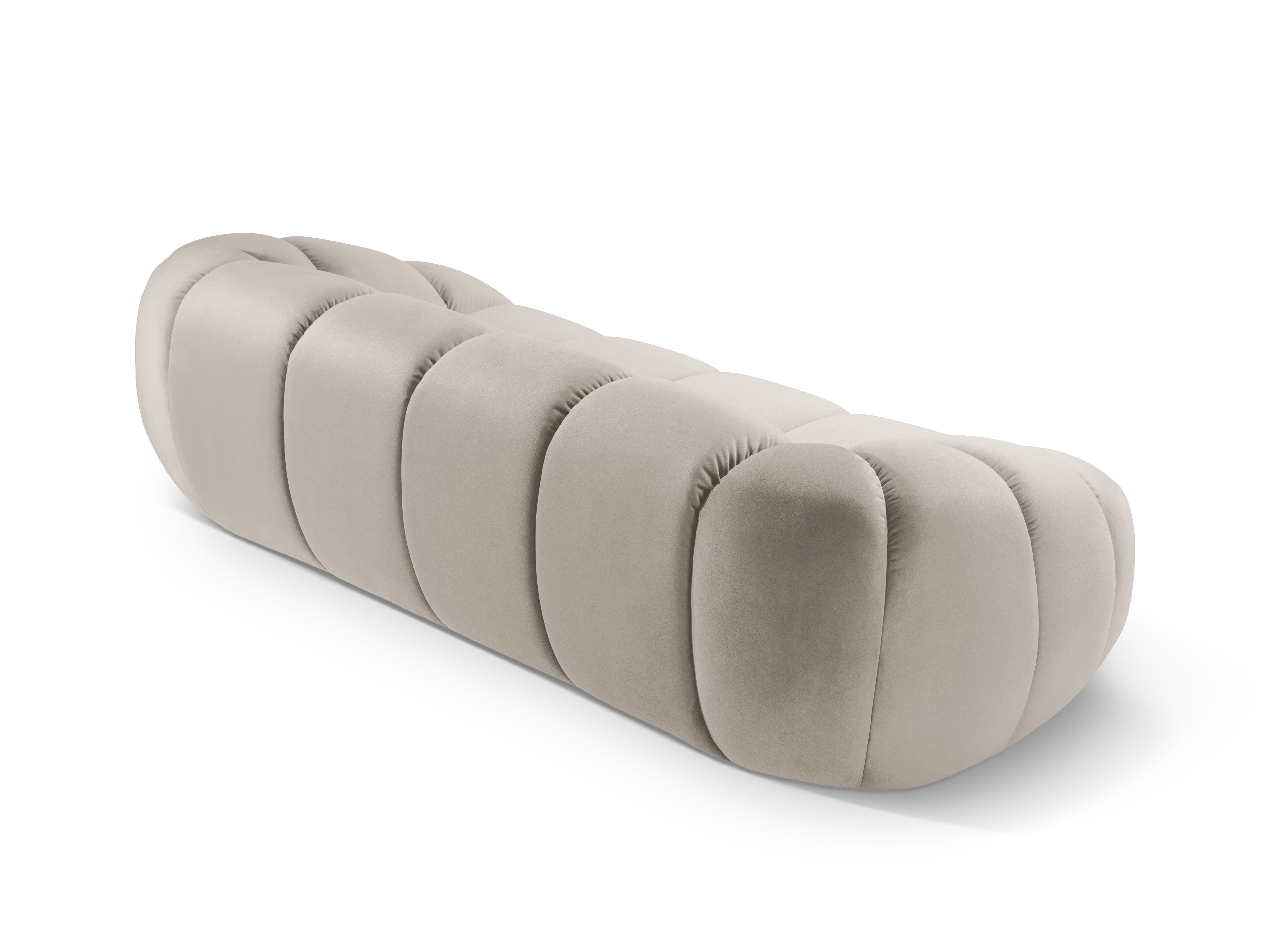 Sofa aus Samt 3-sitzig DIANA beige