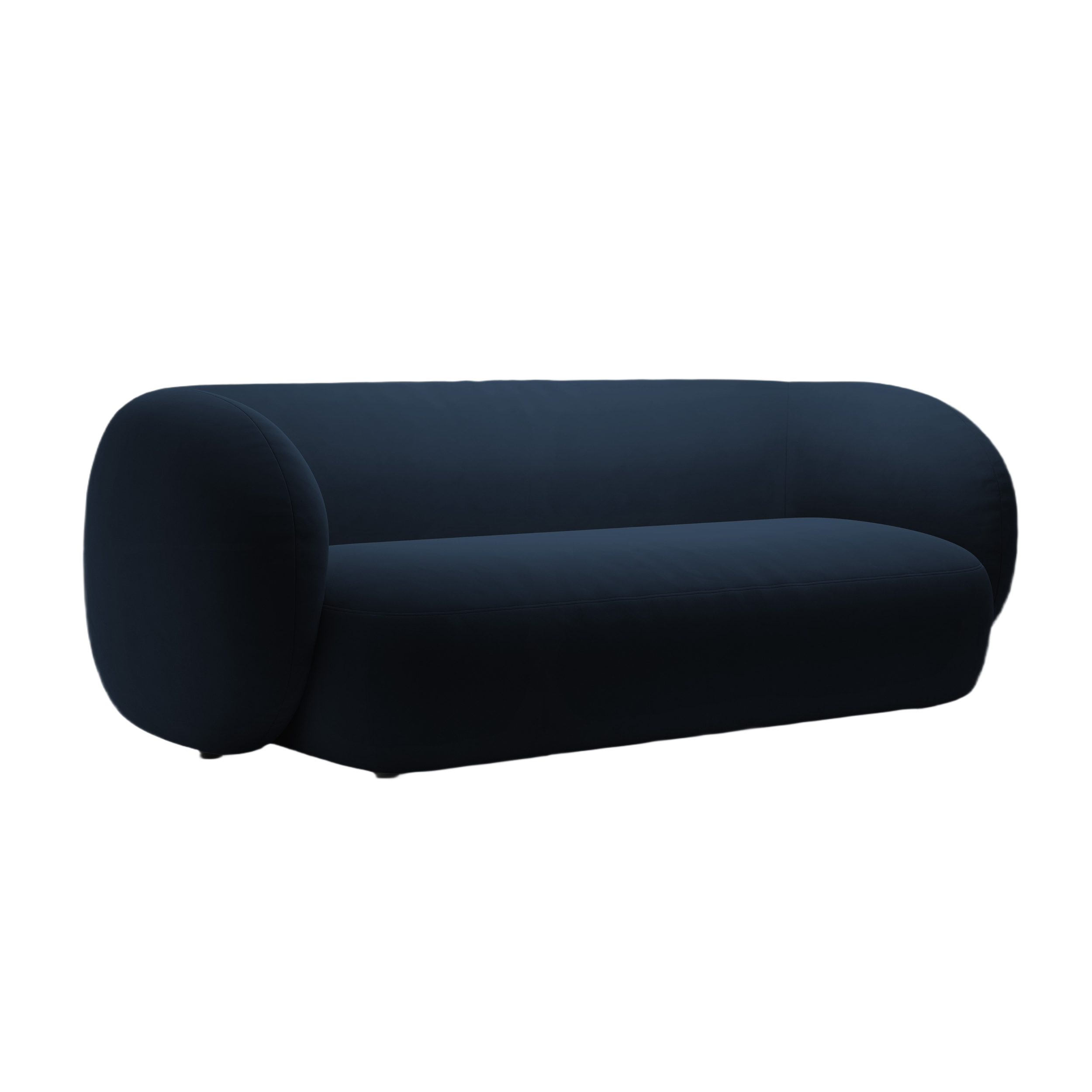 Sofa van fluweel 3-zits KATE koninklijk blauw