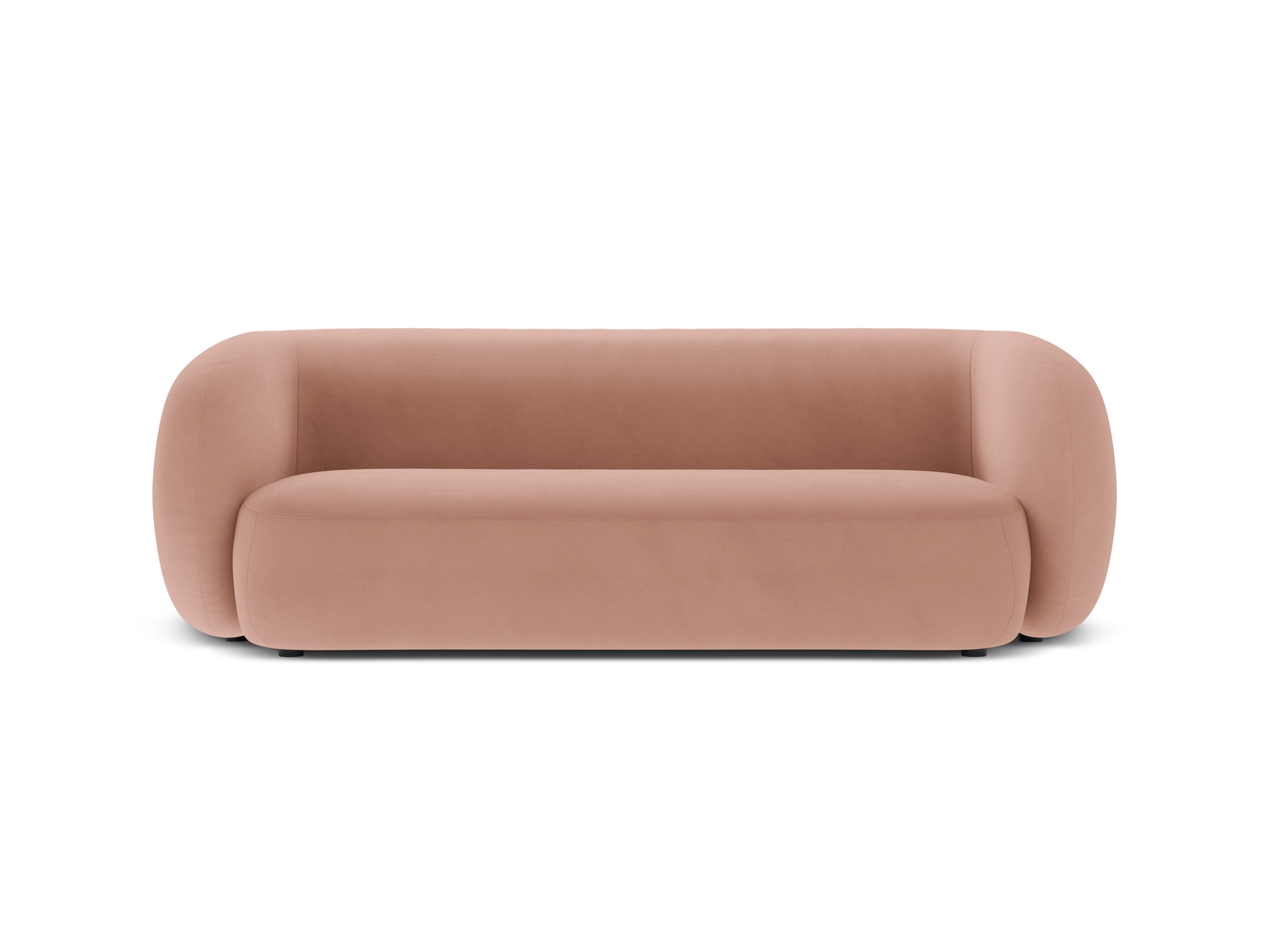 Samtsofa 3-sitzig KATE rosa