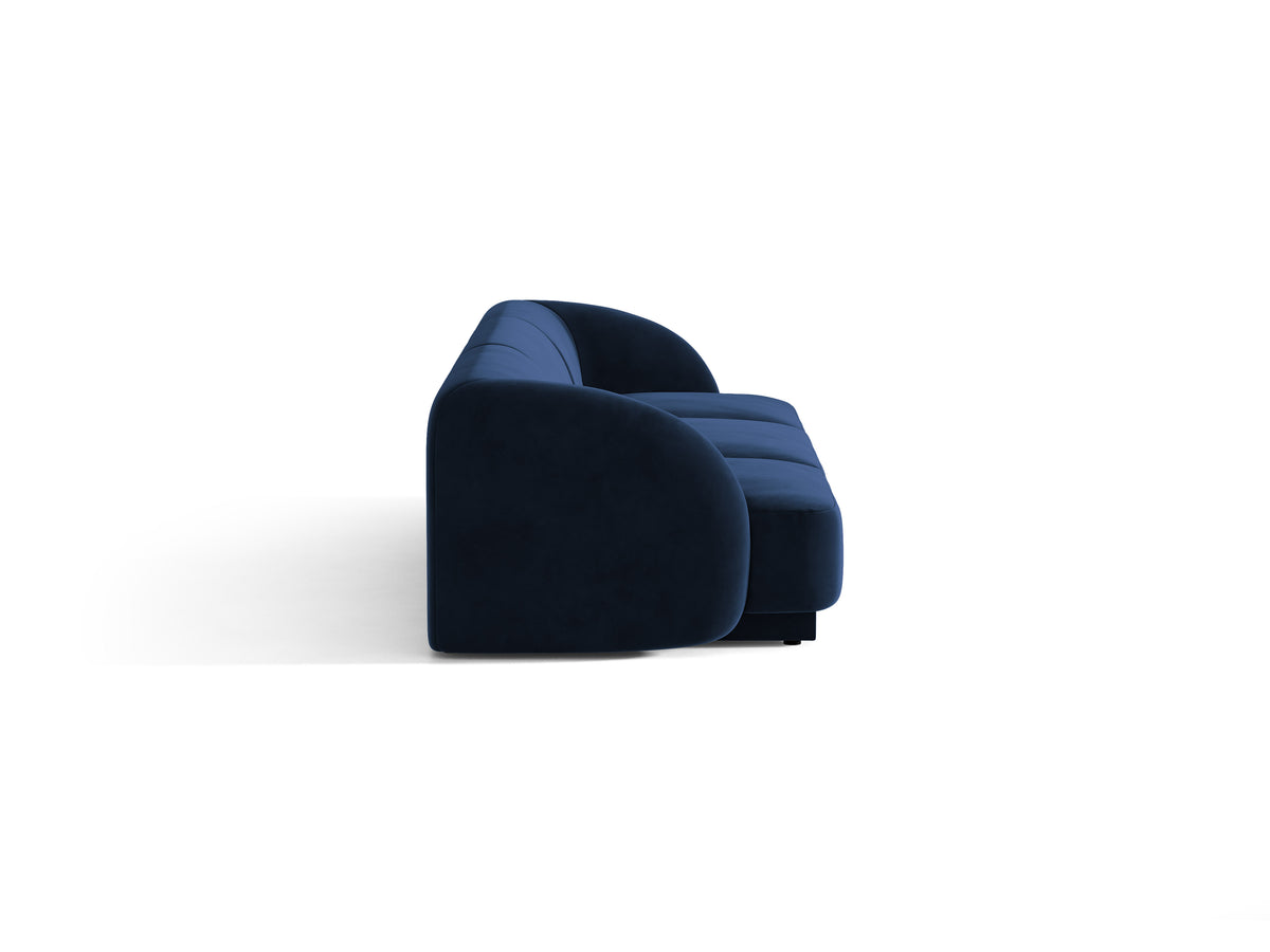 Sofa van fluweel 3-zits MILEY koninklijk blauw
