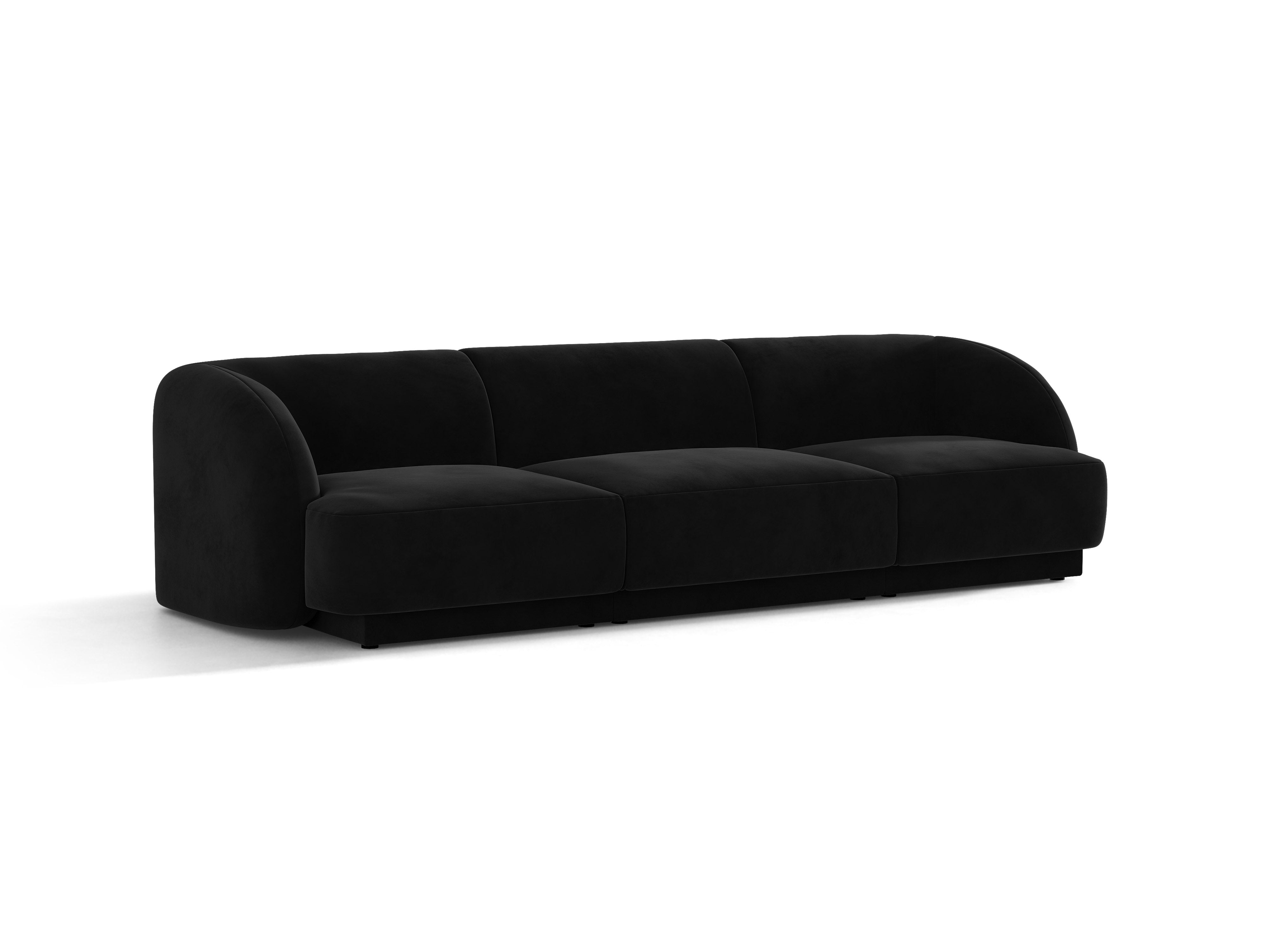 Sofa van fluweel 3-zits MILEY zwart