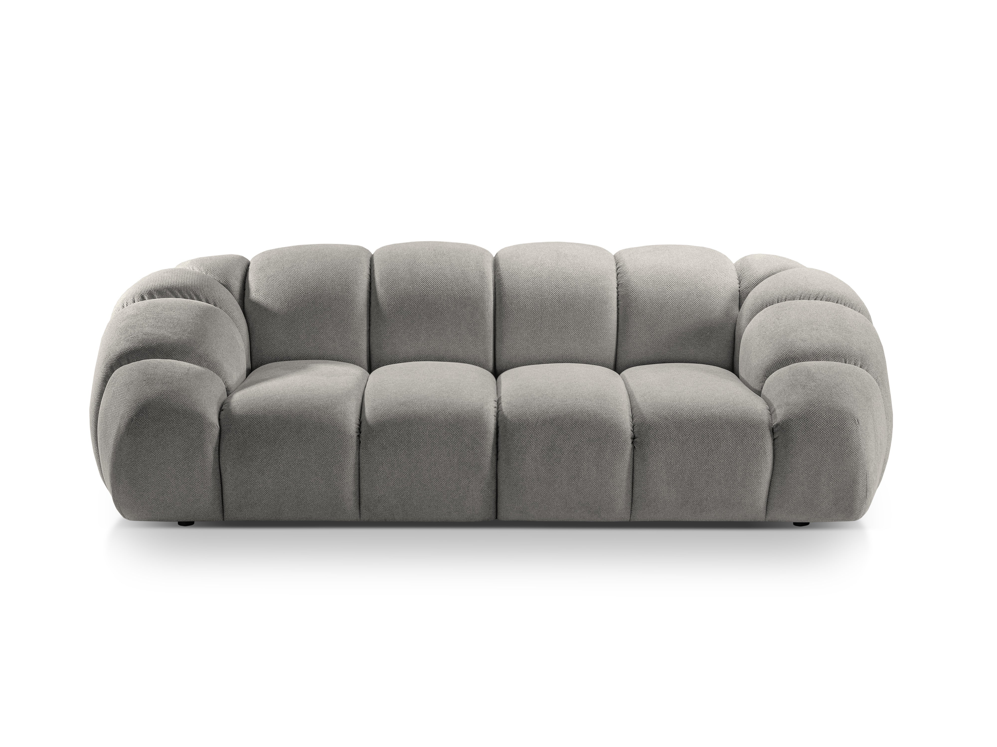 Sofa 2,5-zits DIANA lichtgrijze chenille