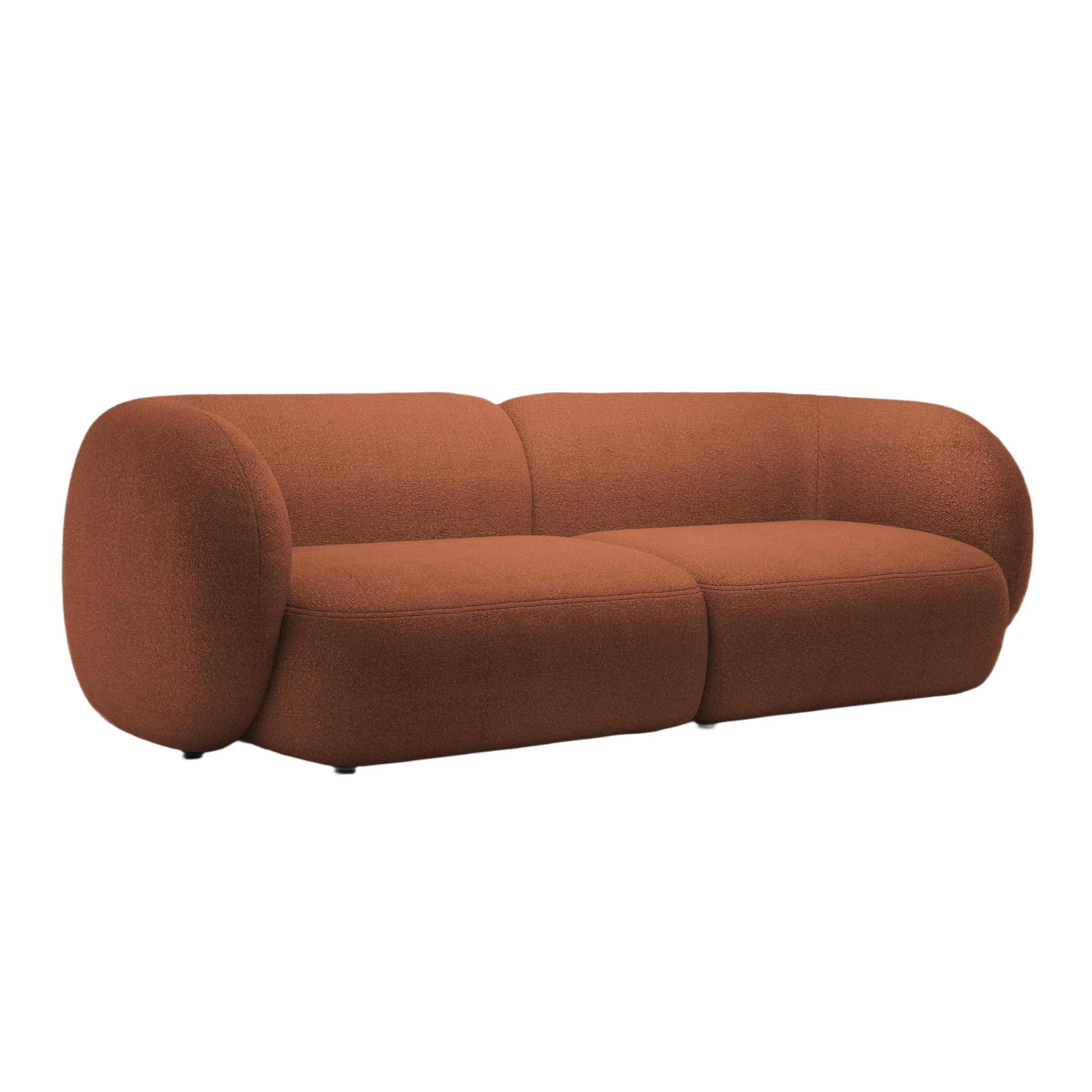 Sofa 4-persoons KATE terracotta boucle