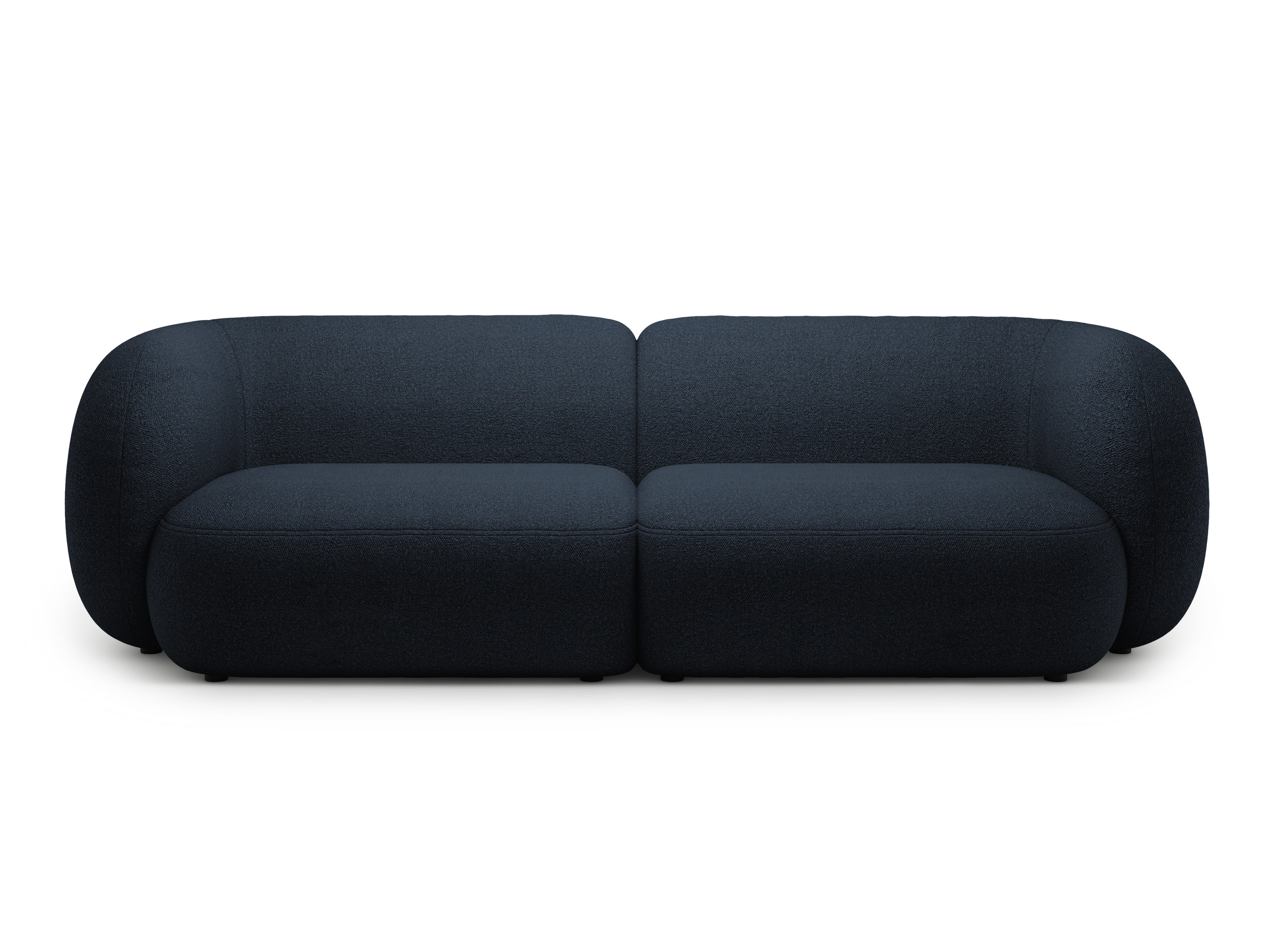 Sofa für 4 Personen KATE in blauer Boucle