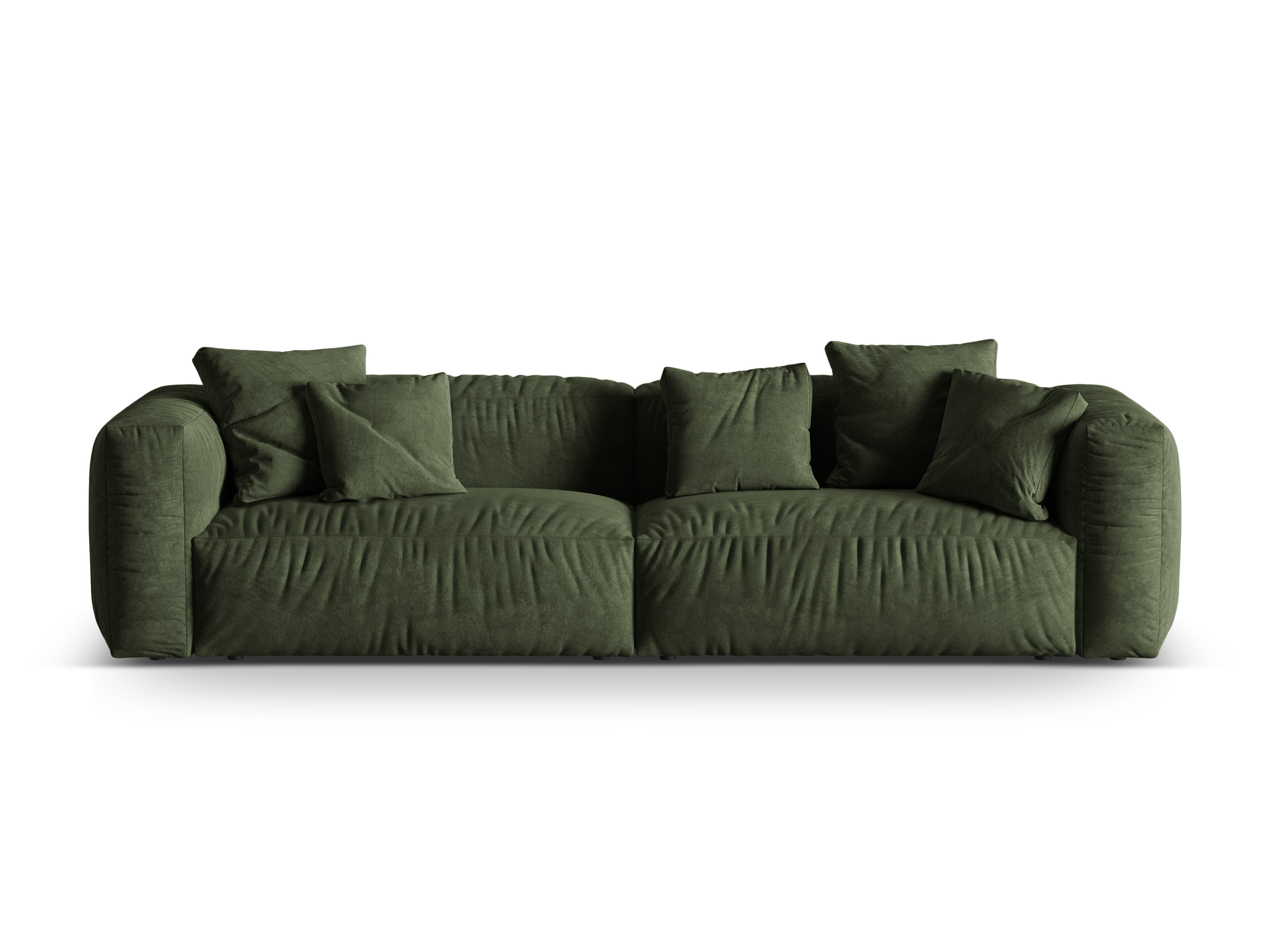 4-seater velvet sofa Martina Zielony