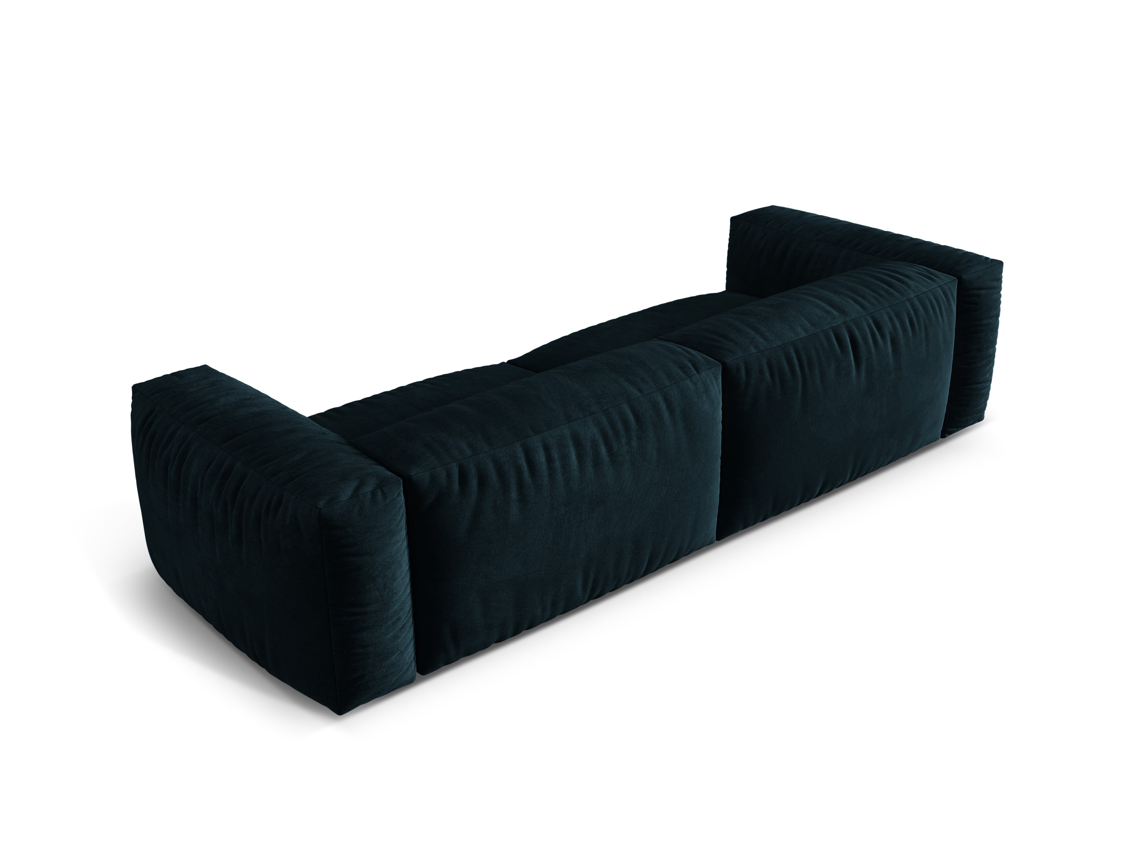 Samtsofa 4-Person Martin Navy Blue Benziner