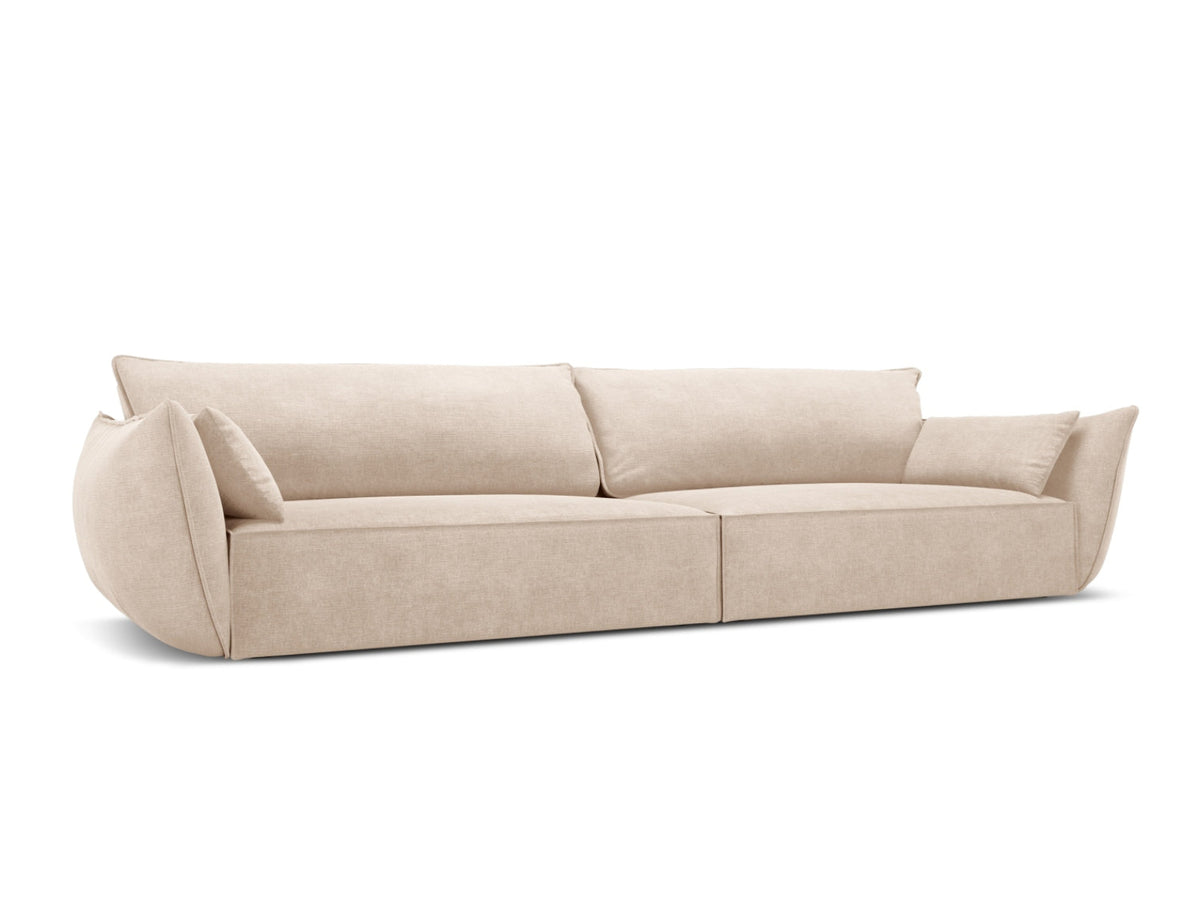 Sofa 4-osobowa KAELLE beżowy szenil Over The Horizon – ujęcie boczne