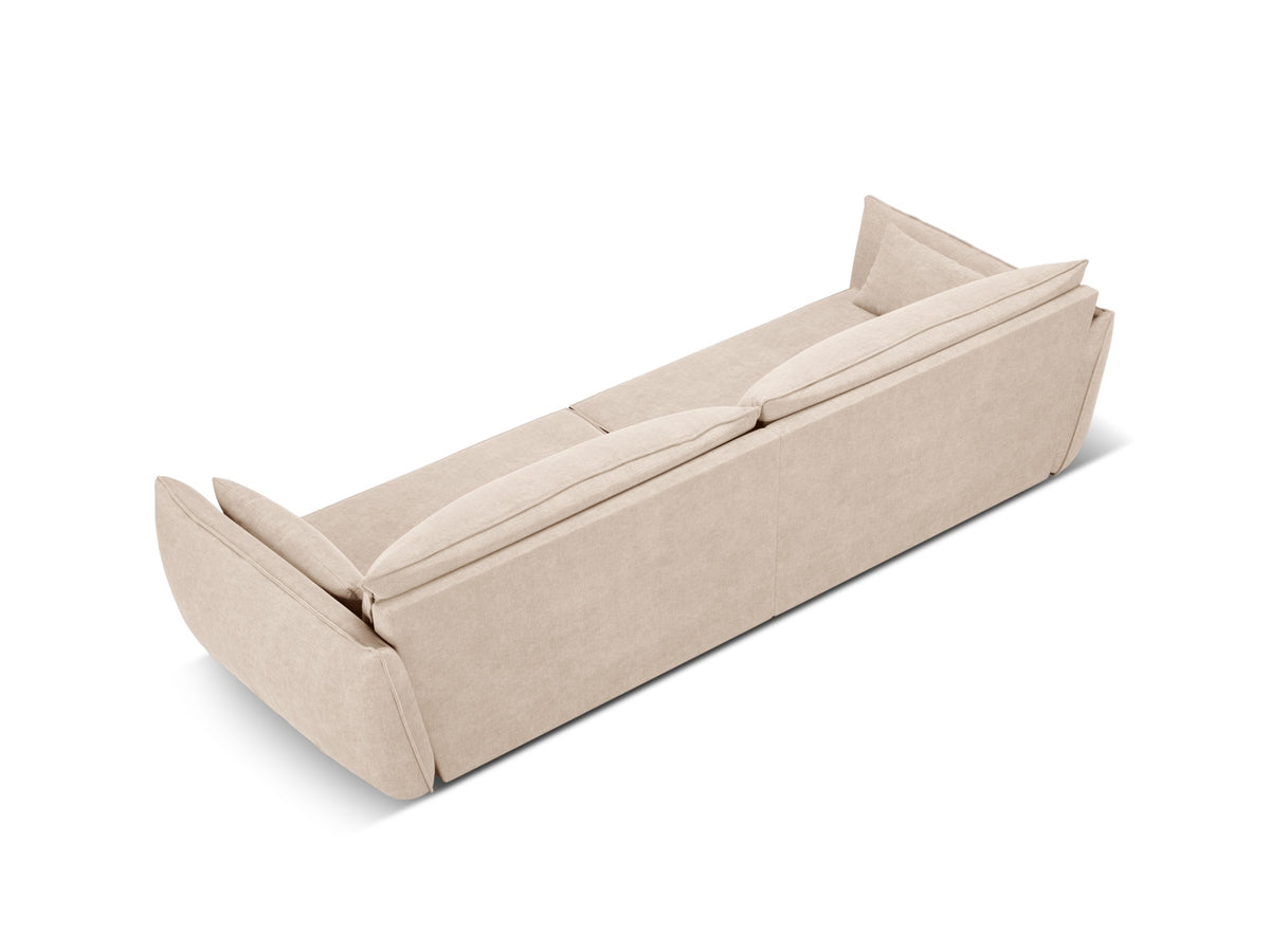 Sofa 4-osobowa KAELLE beżowy szenil Over The Horizon – ujęcie tylne