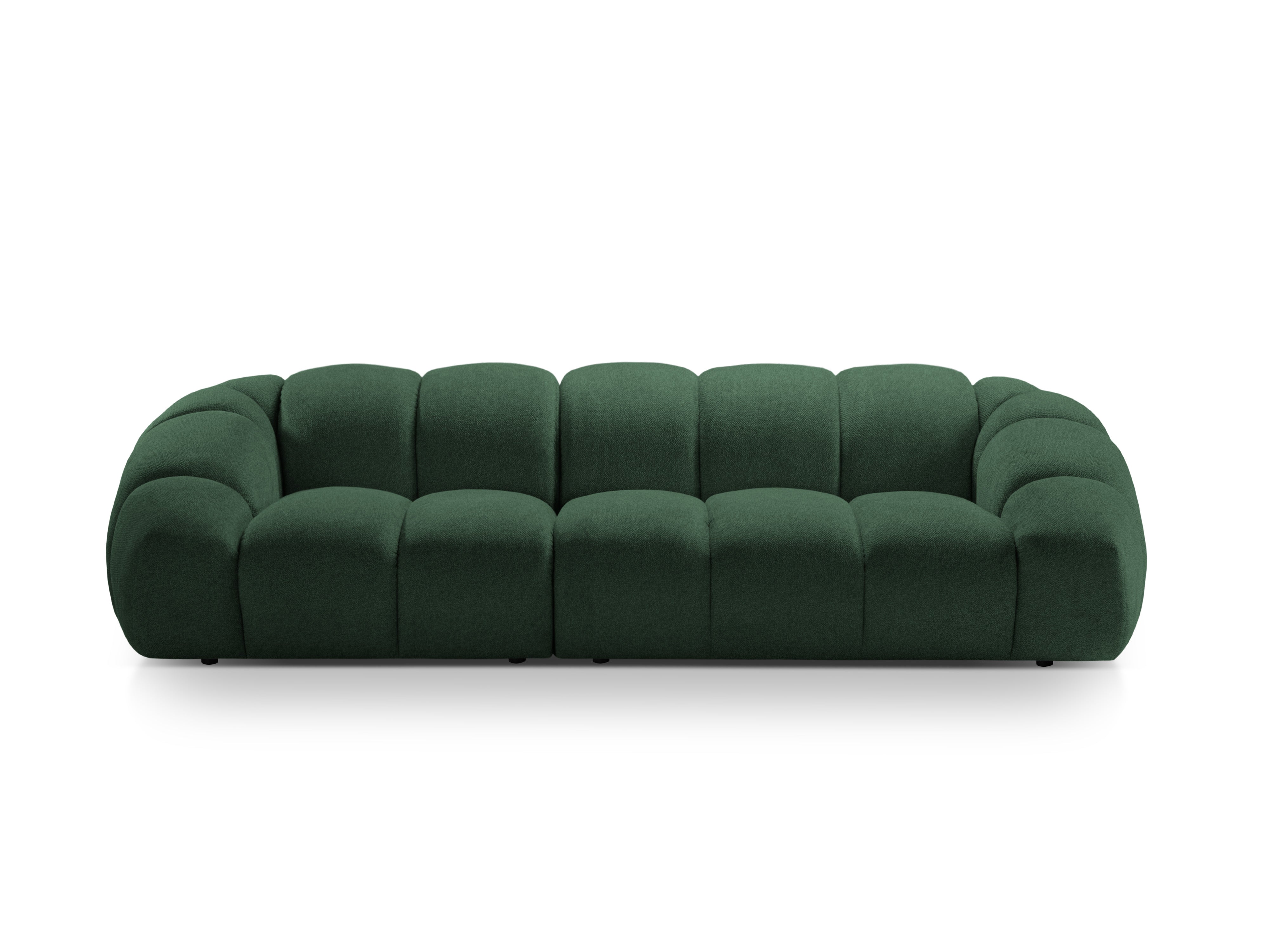 4-seater Sofa DIANA dark green chenille