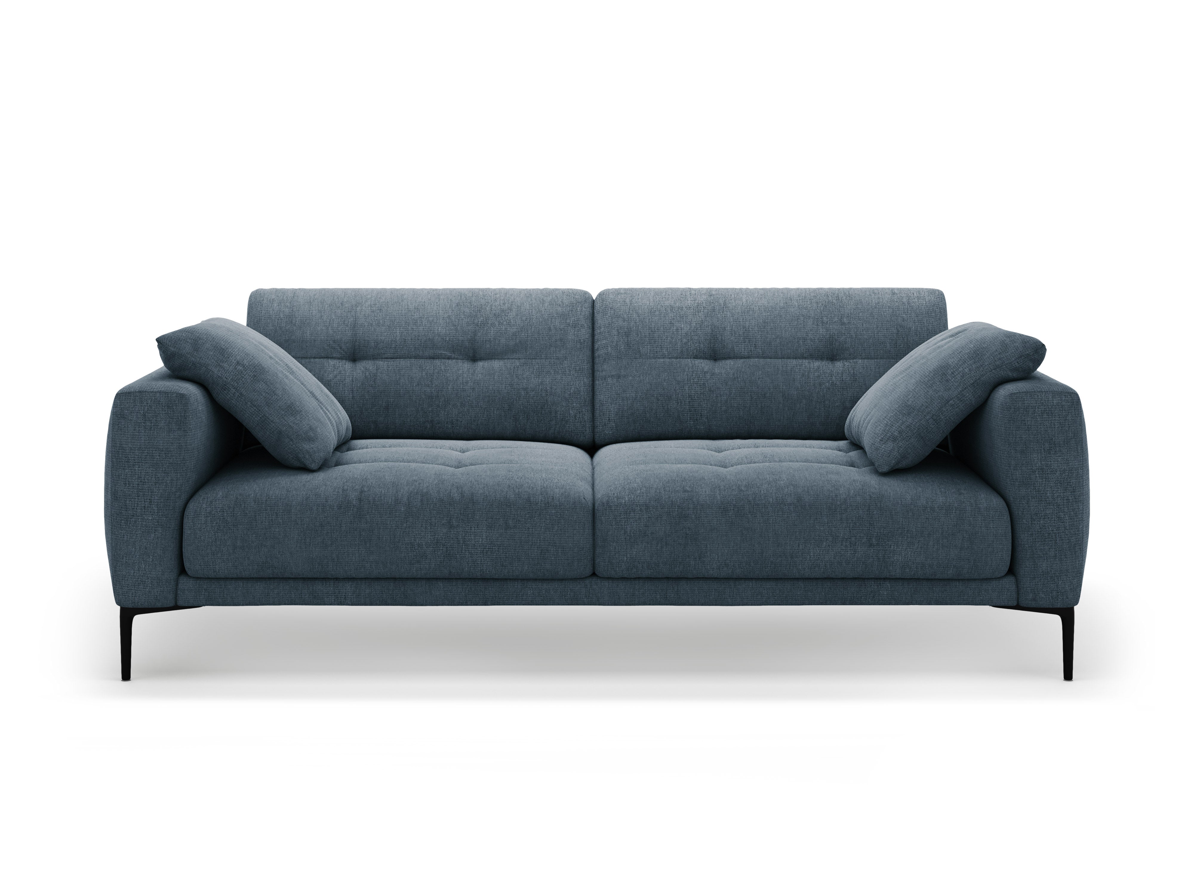 Sofa voor 4 personen BEMY donkerblauw chenille