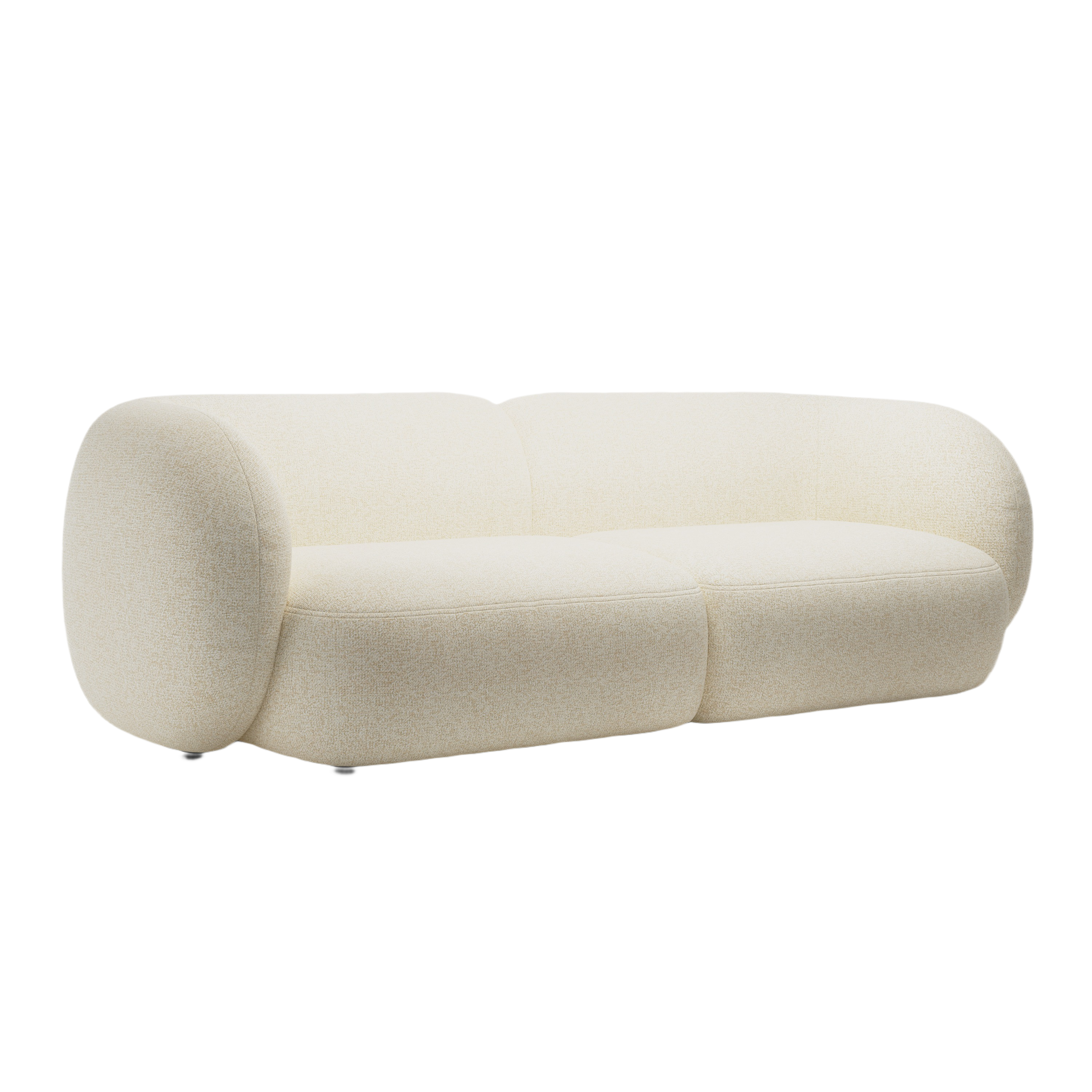 Sofa für 4 Personen KATE hellbeige Melange