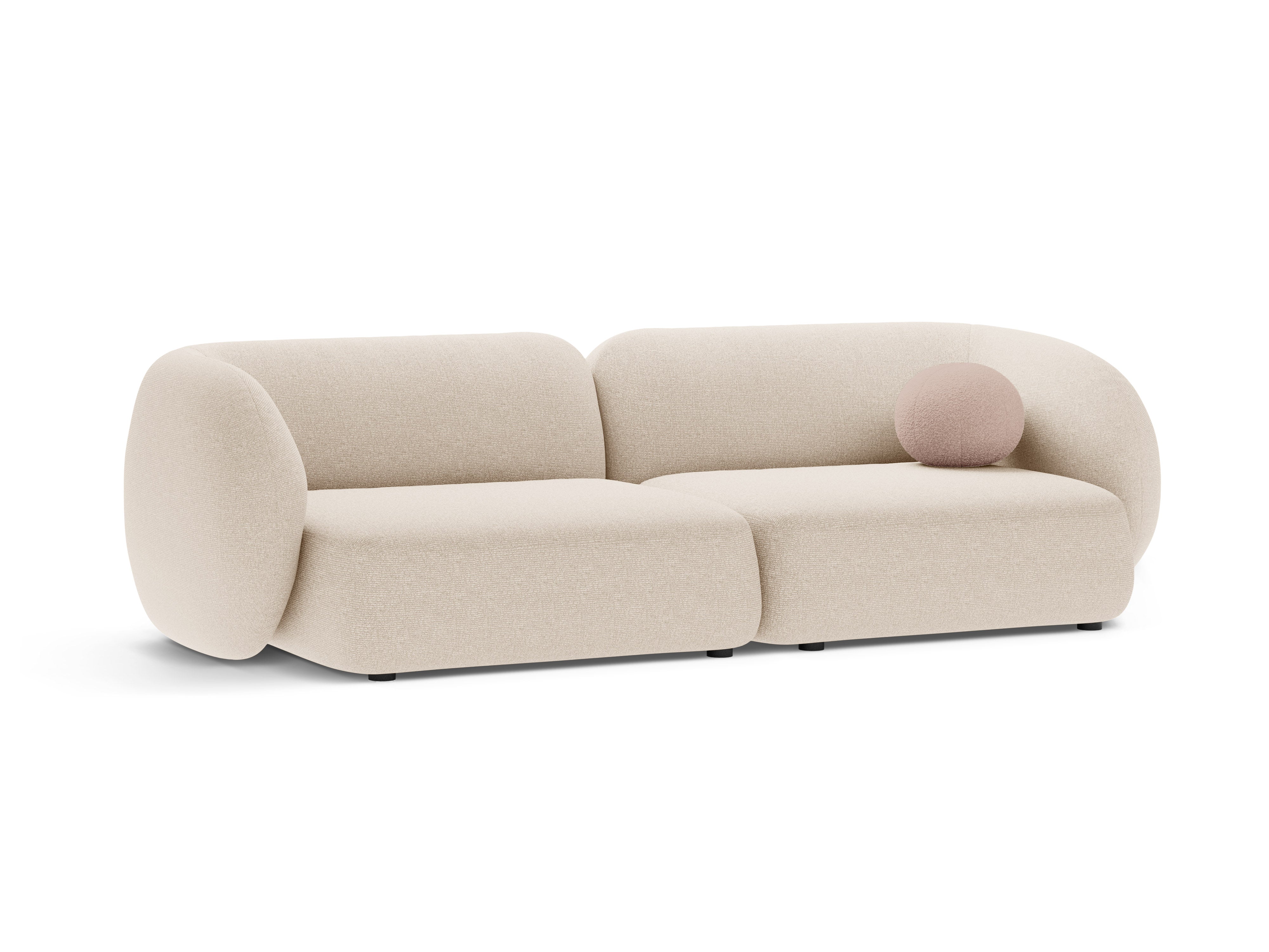 4-seater sofa KATE light beige mélange