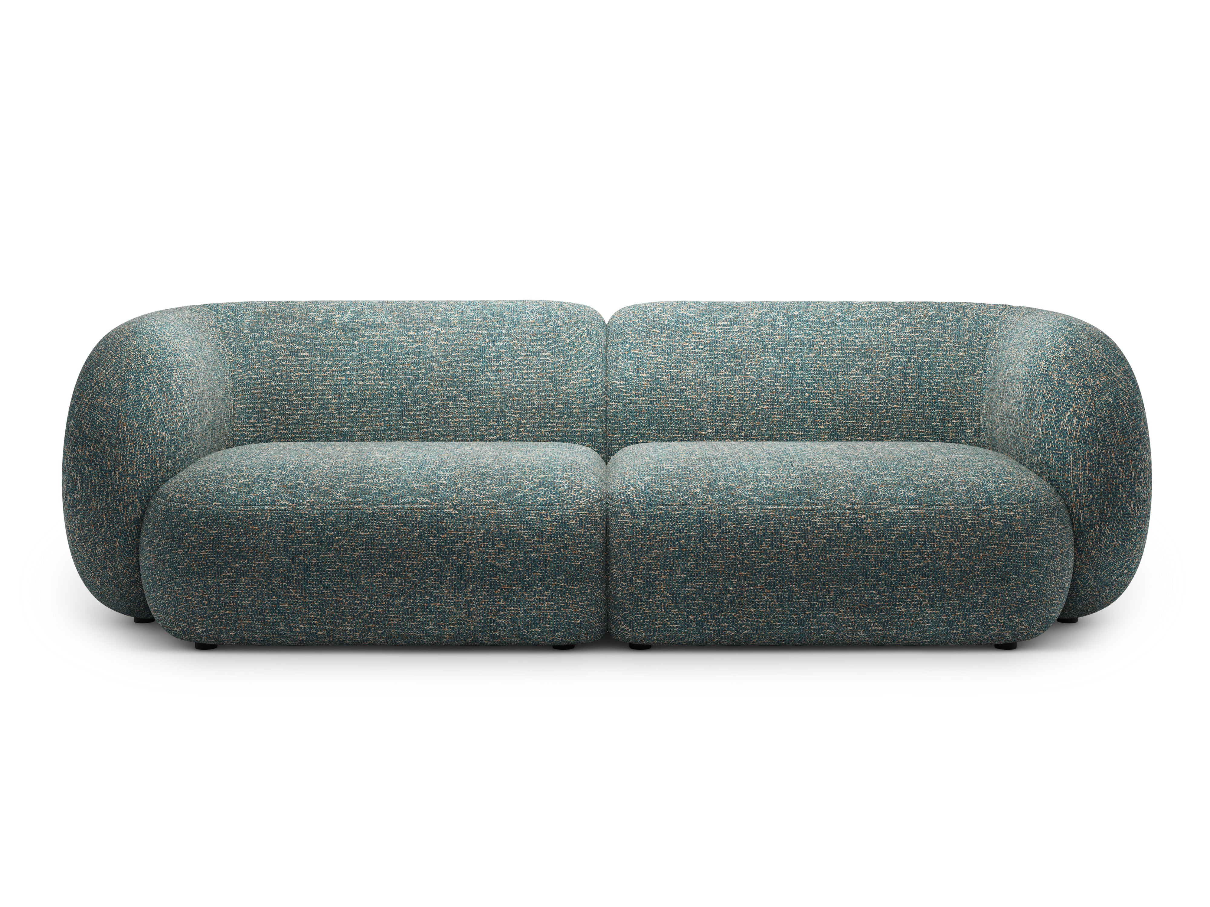 4-seater sofa KATE blue mélange