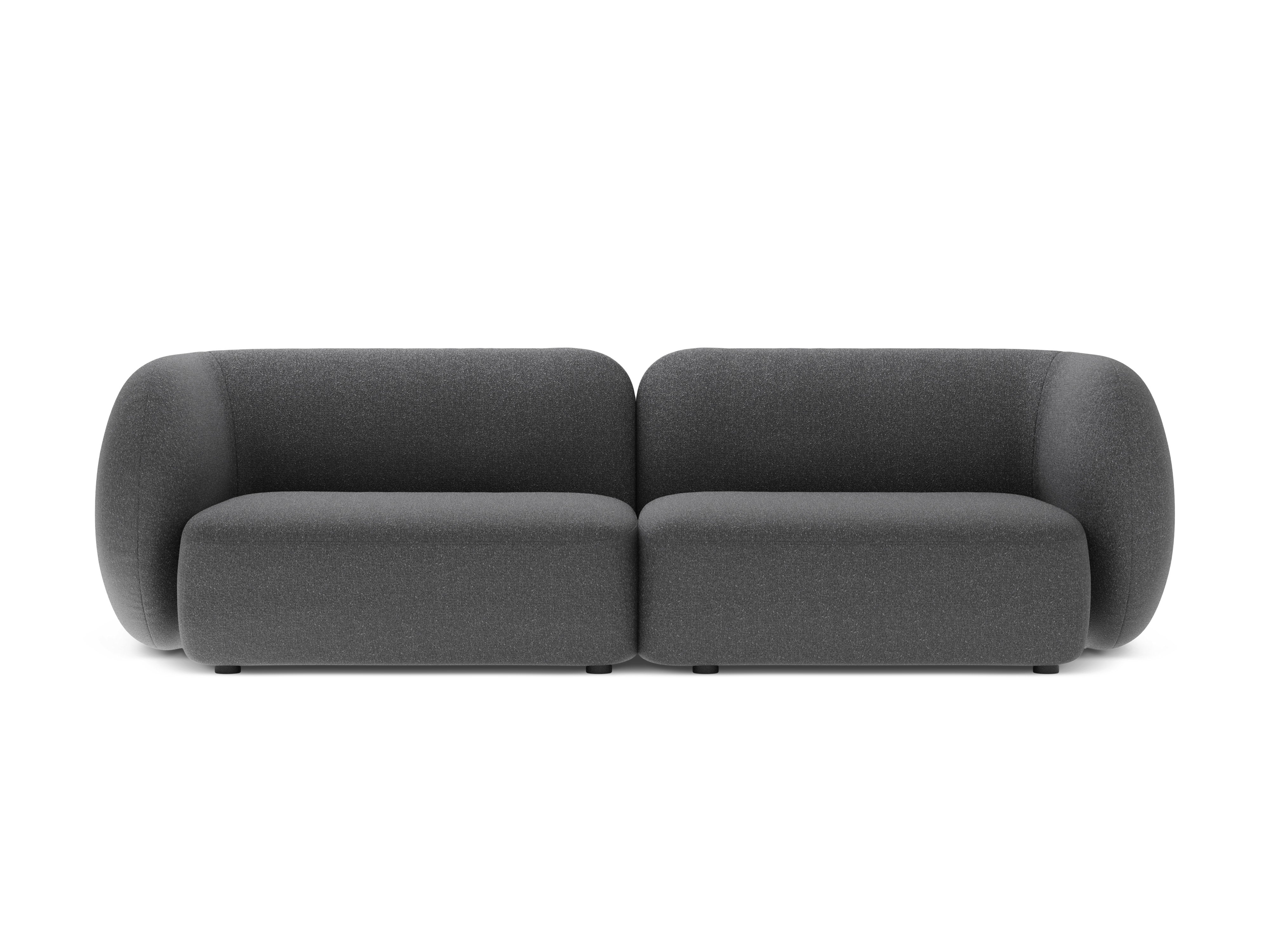 Sofa für 4 Personen KATE dunkelgrau meliert