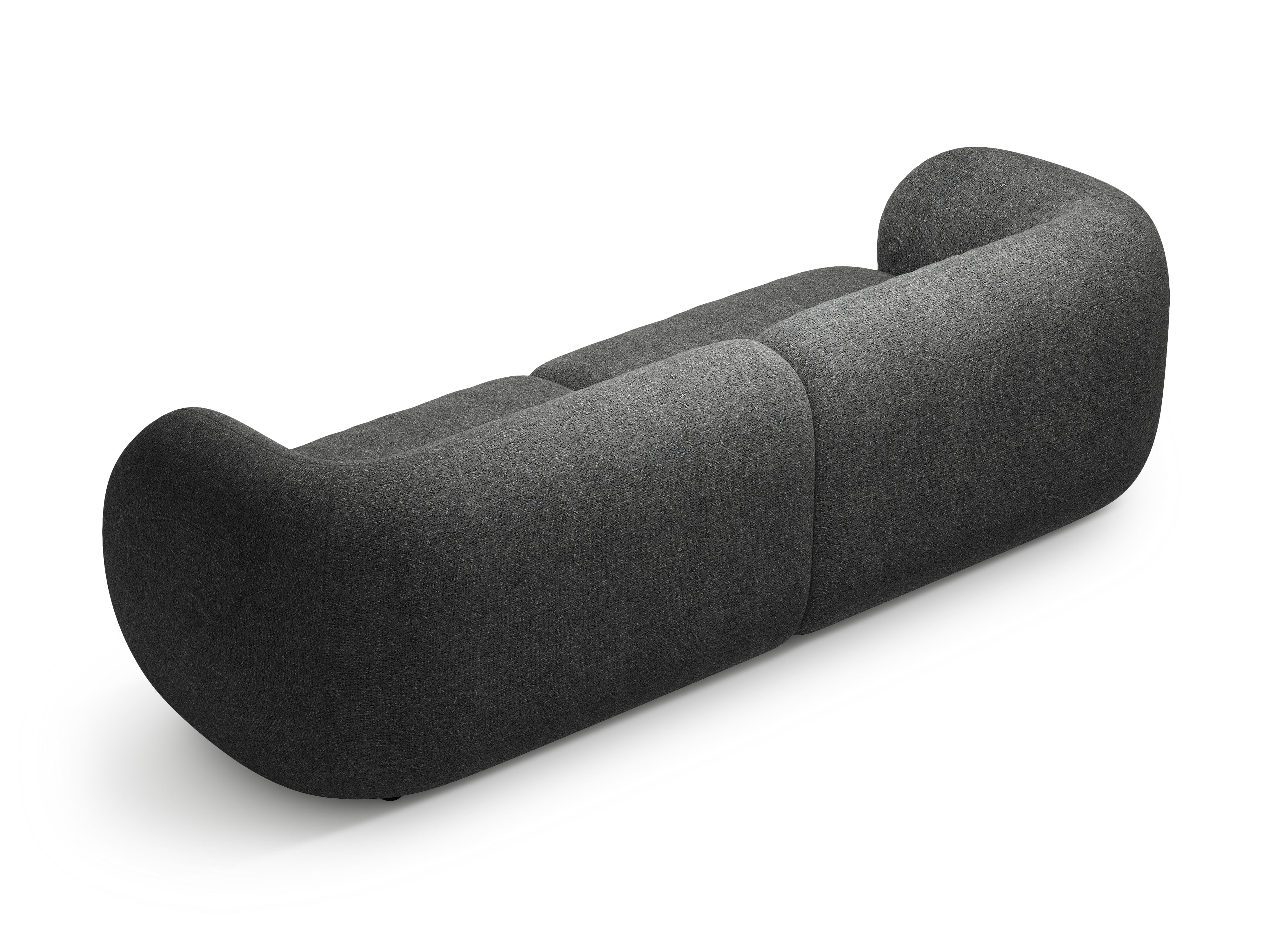 Sofa für 4 Personen KATE dunkelgrau meliert