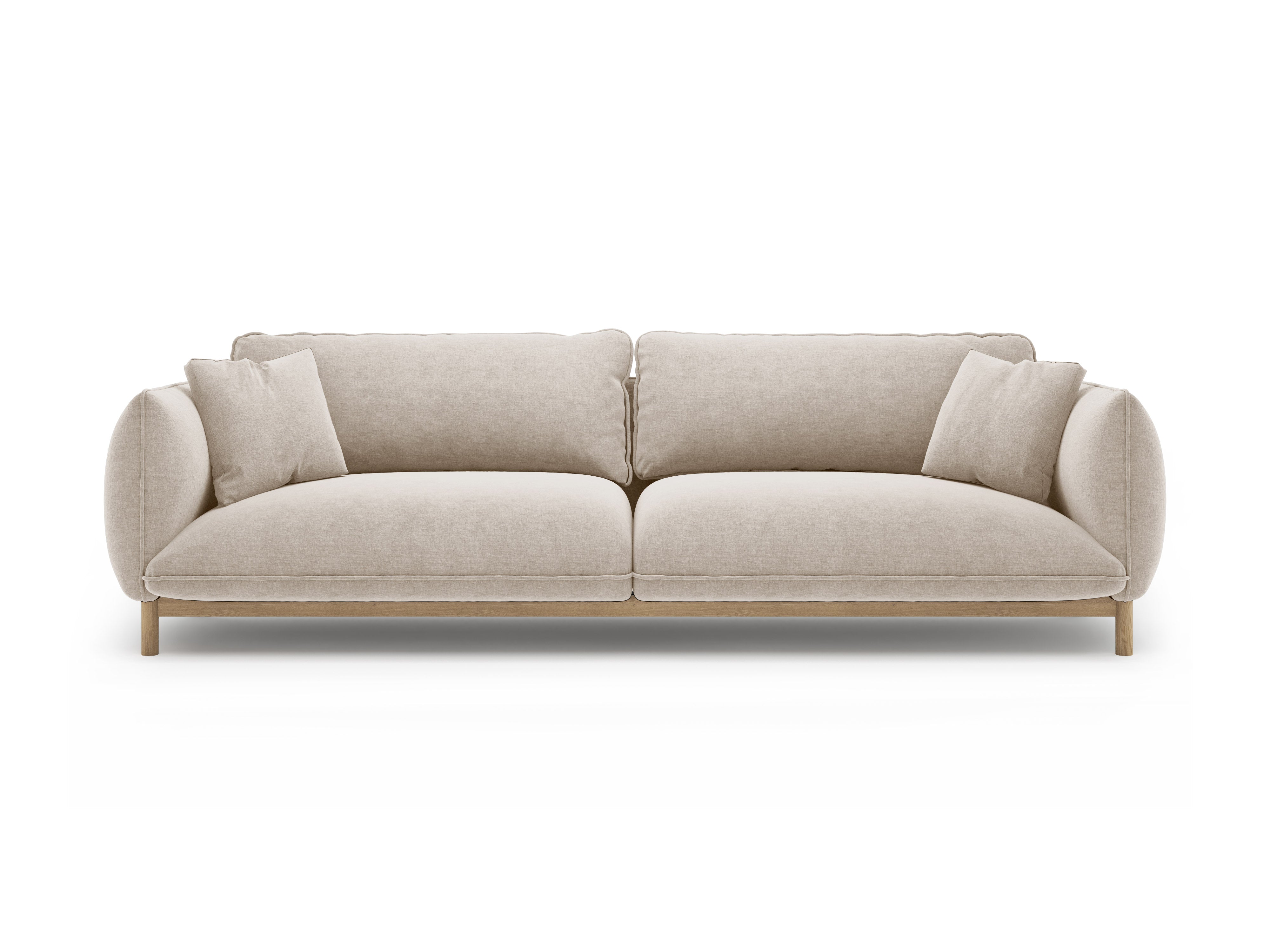 Sofa 4-persoons ADA lichtbeige chenille
