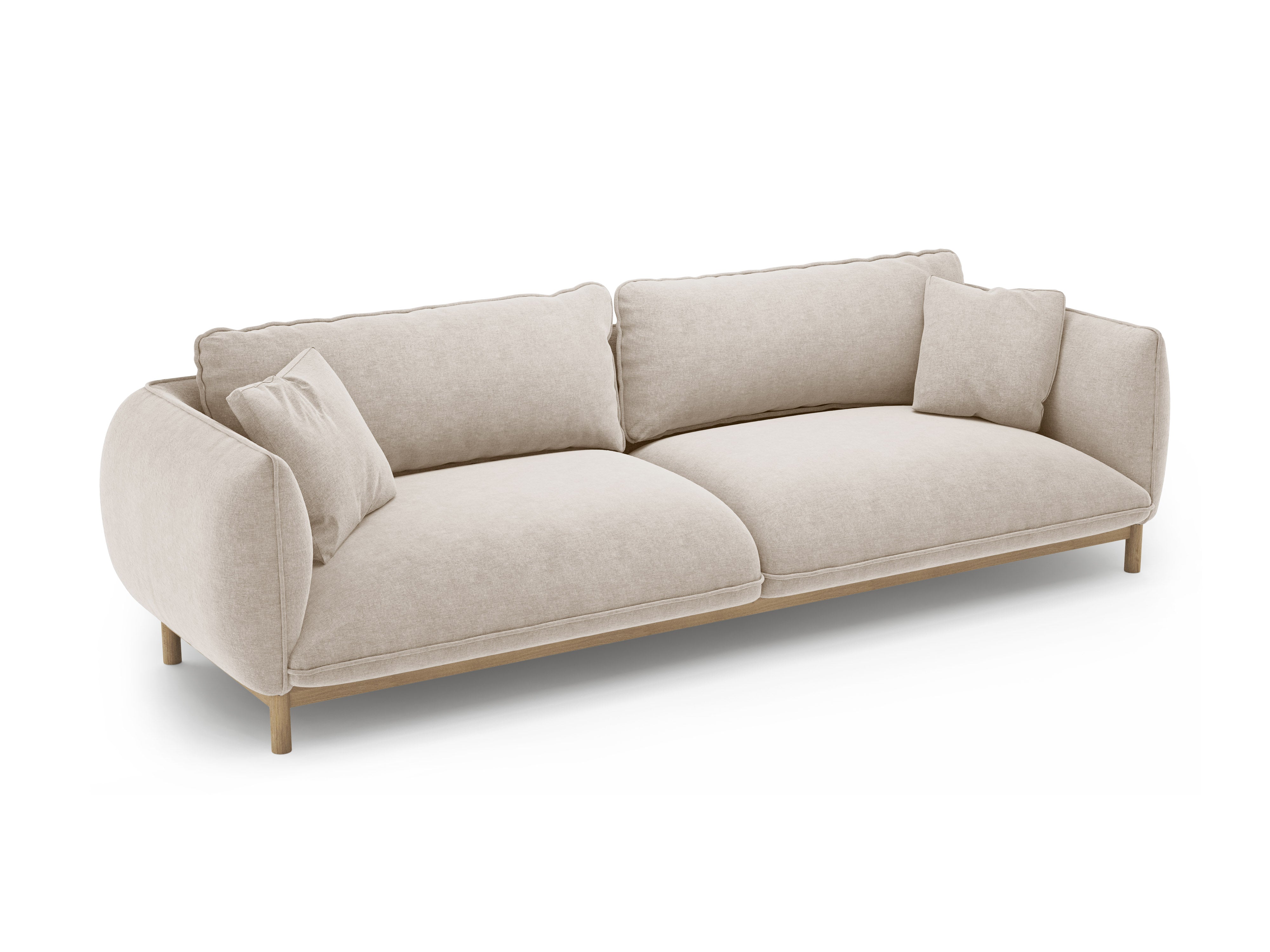 Sofa 4-persoons ADA lichtbeige chenille