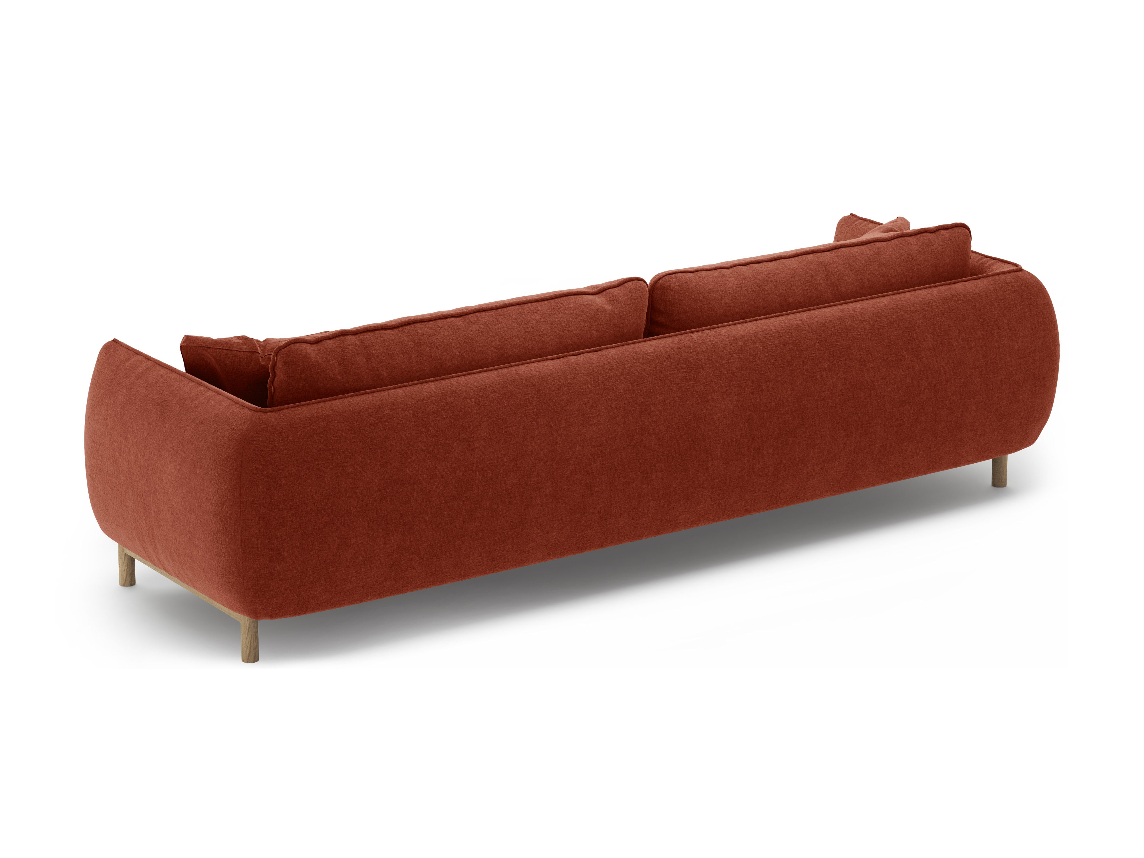 Sofa 4-persoons ADA kastanjebruin chenille