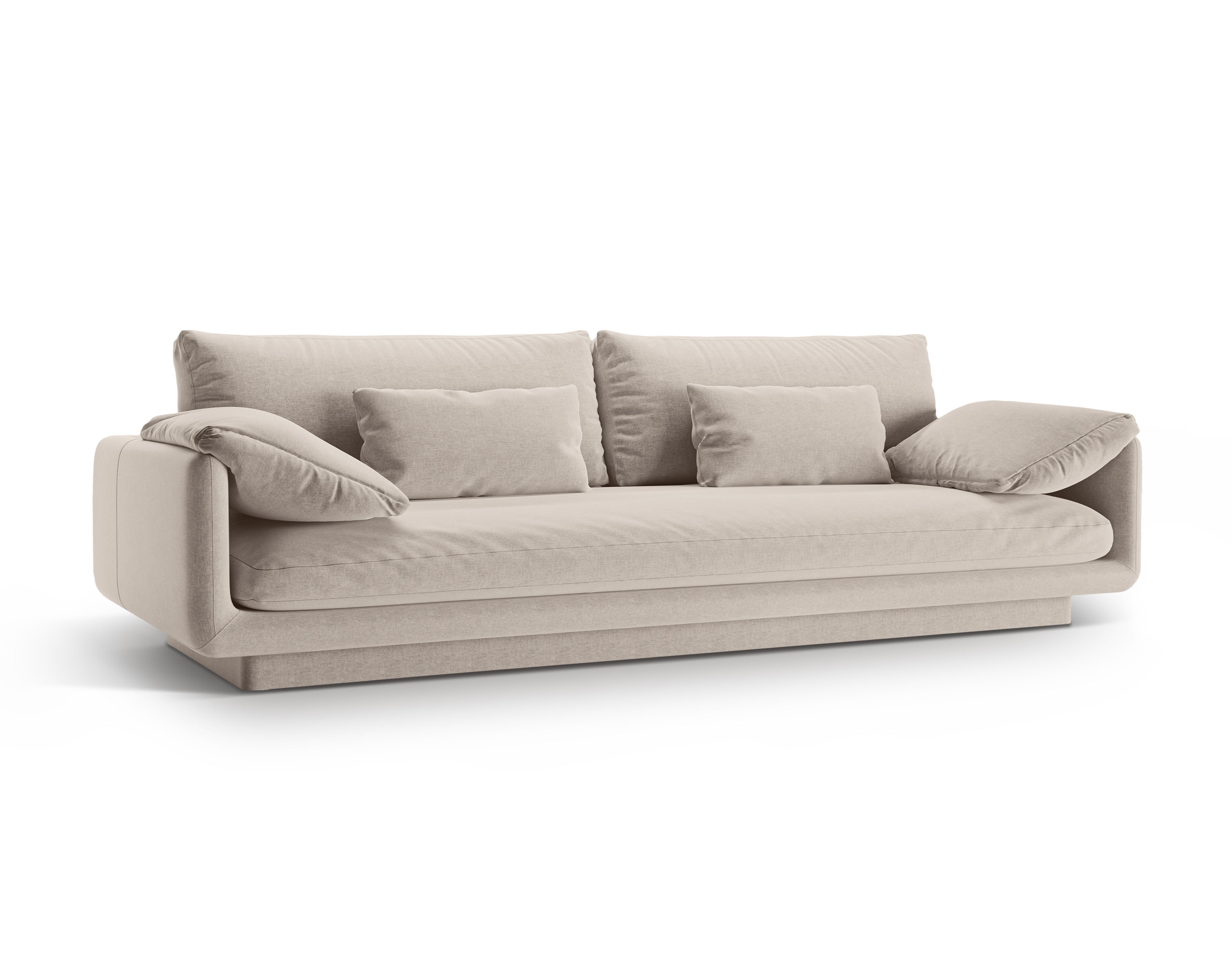 4-Sitzer-Sofa-Licht beige