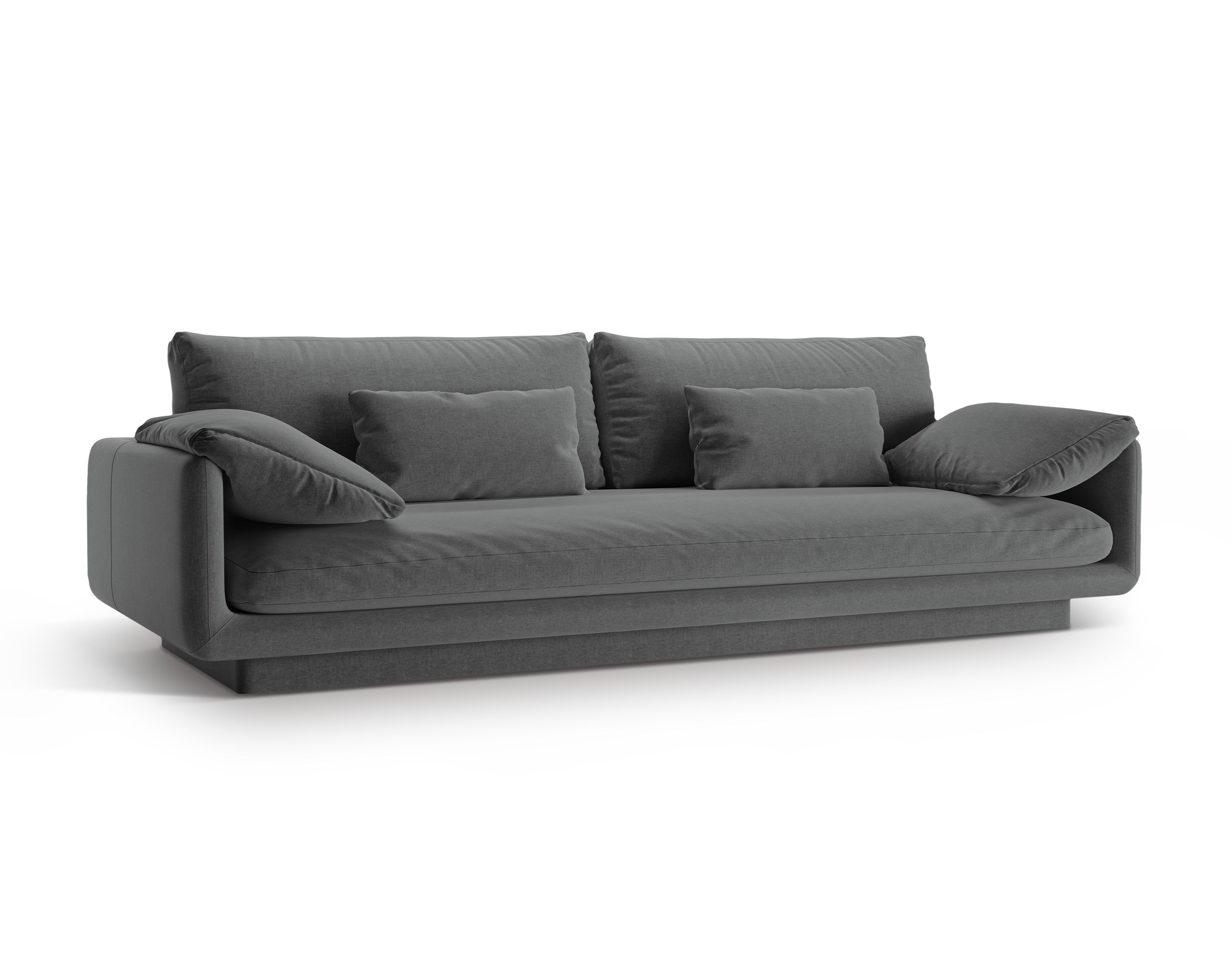 4-Personen-Sofa Torino dunkelgrau