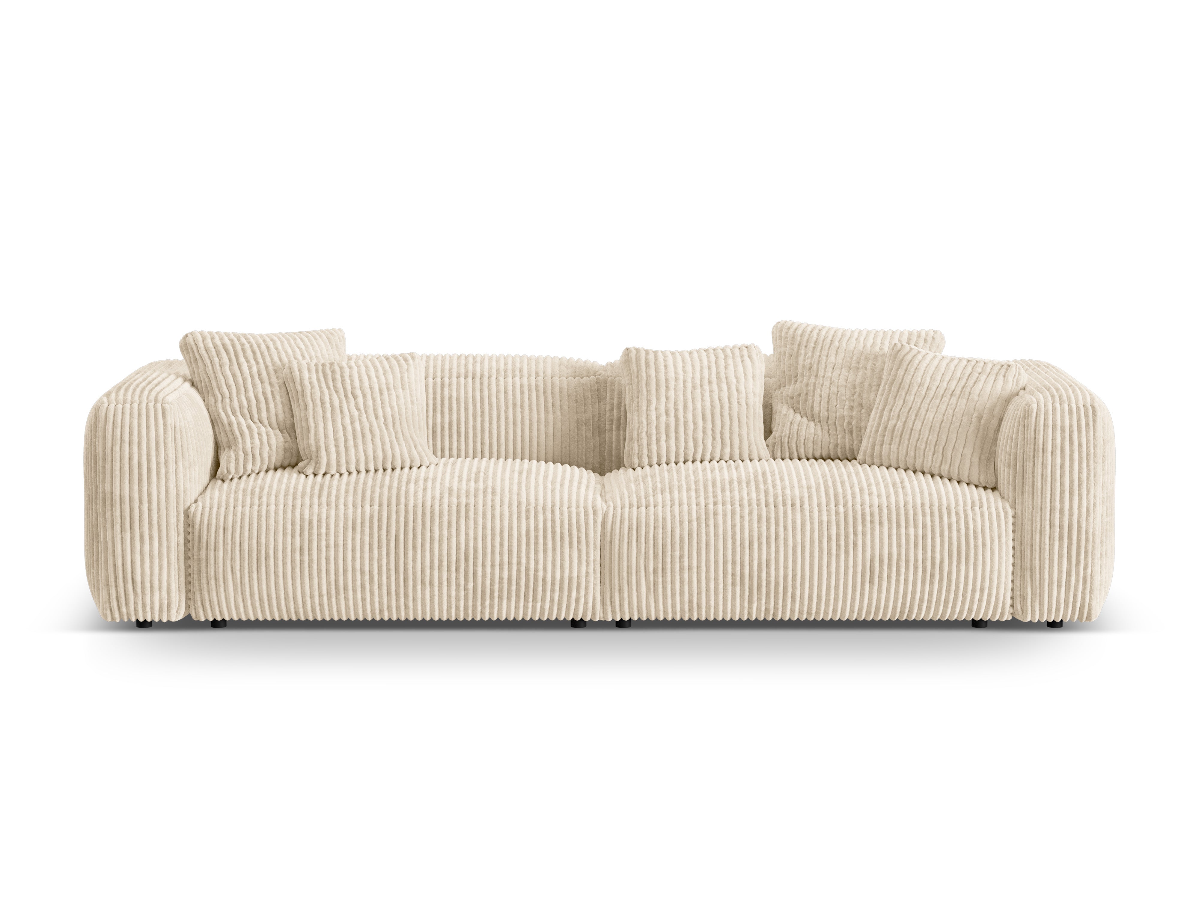 Martin 4-Personen-Sofa leichter Beige Cord Cord