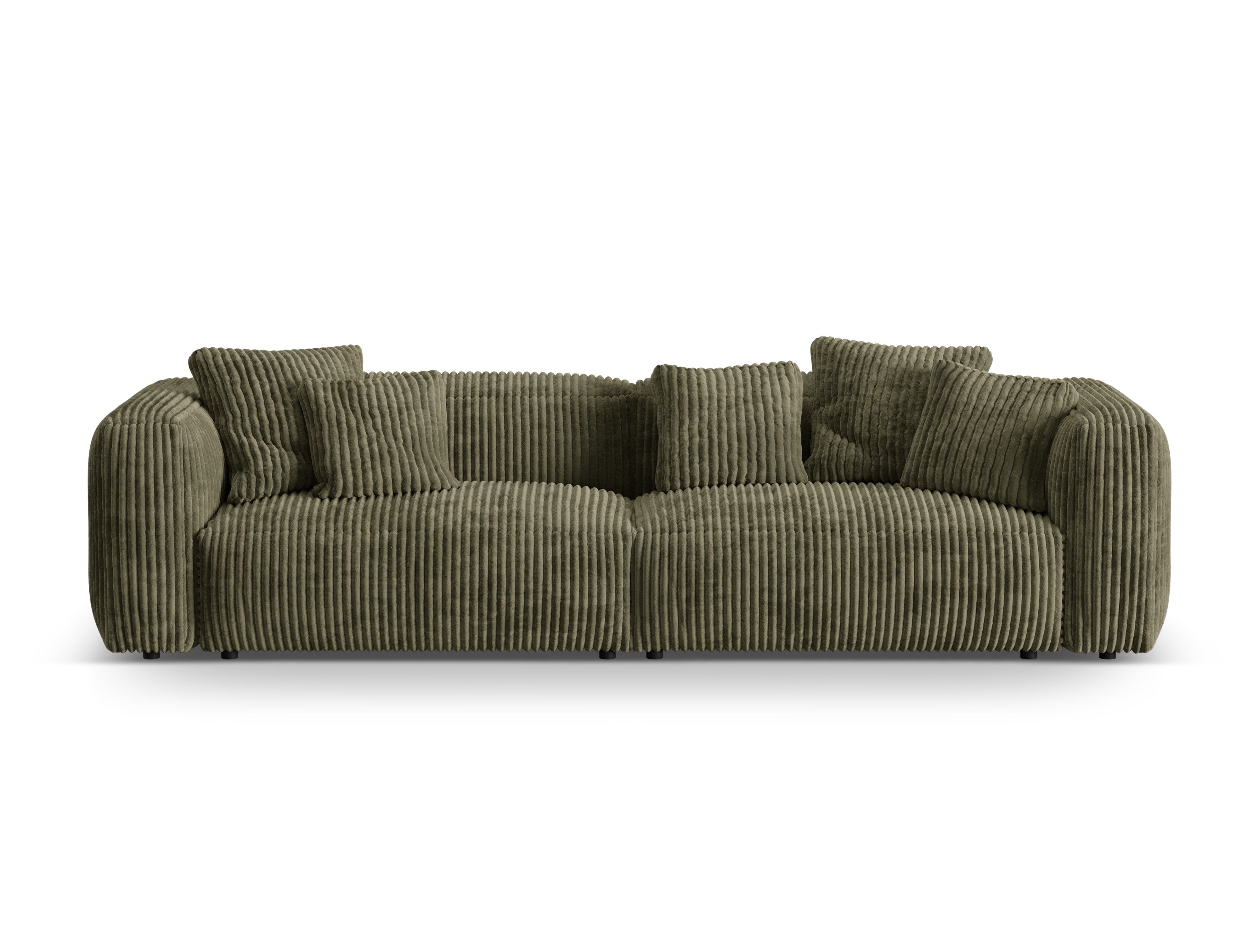 Sofa 4-persoons MARTINA groene corduroy
