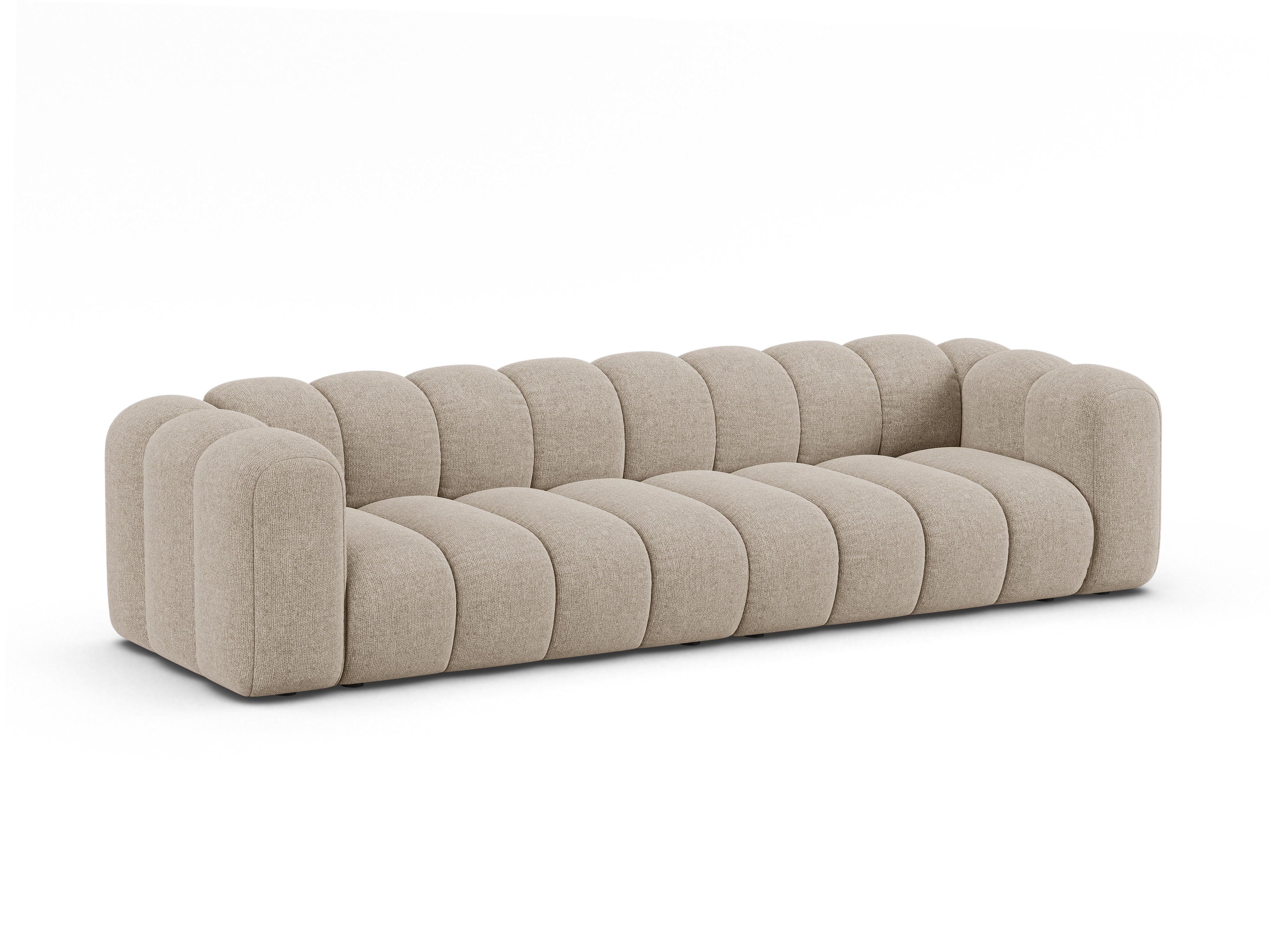 Sofa 4-osobowa LUPINE beżowy szenil – Micadoni
